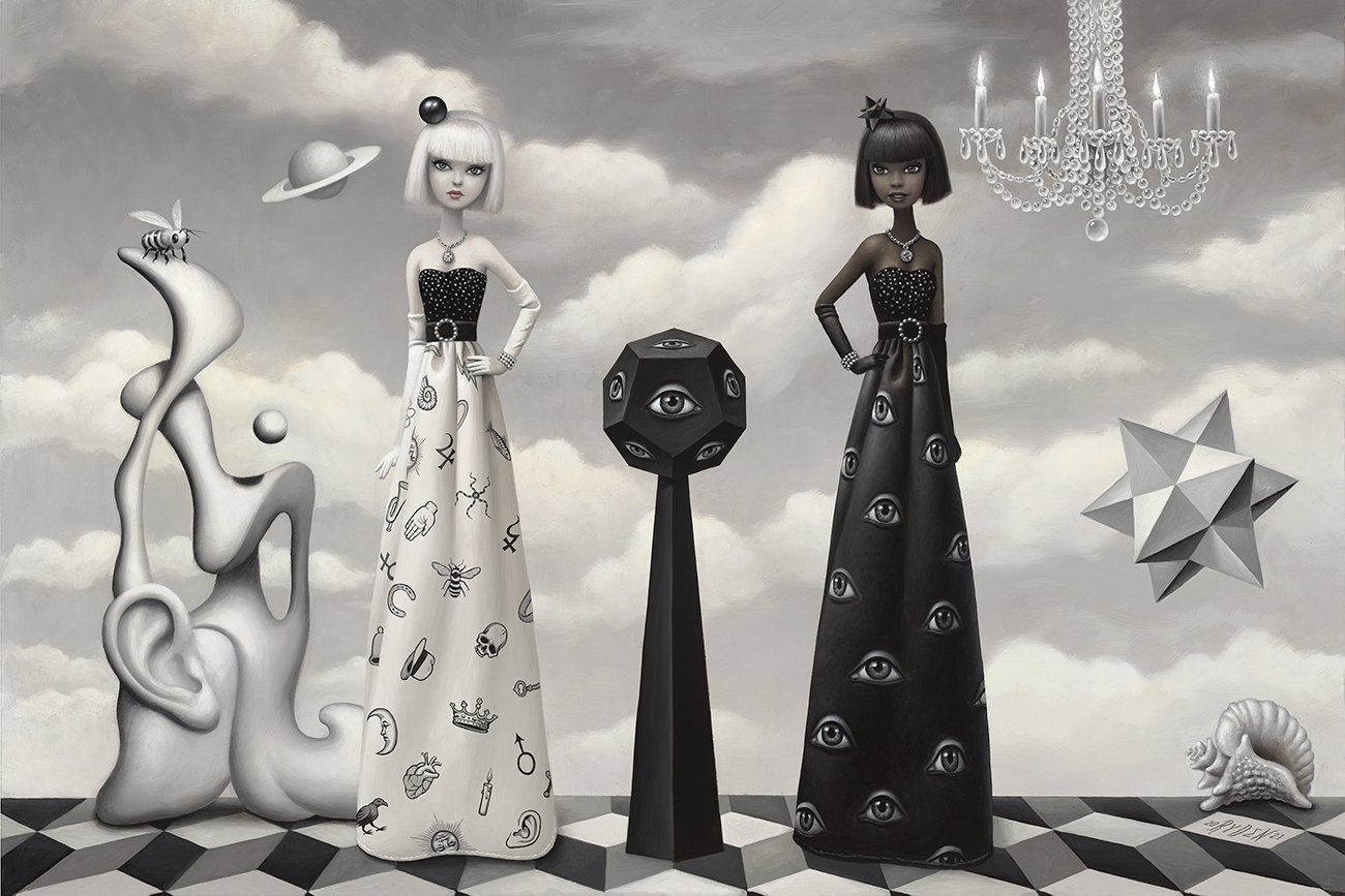 Black and White Surrealist Ball