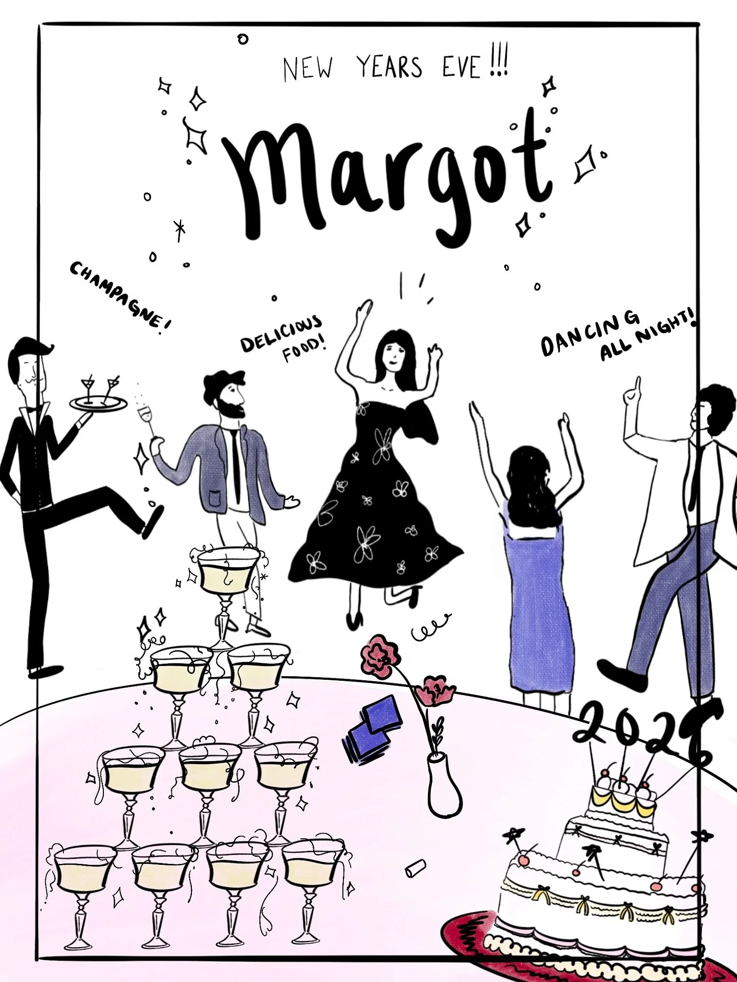 It&rsquo;s almost our favorite night of the year at Margot 🪩! Join us on December 31 from 7pm&ndash;2am for our annual NYE Party. Expect decadent food throughout the evening, dancing well into the early hours, and a midnight champagne toast to welco
