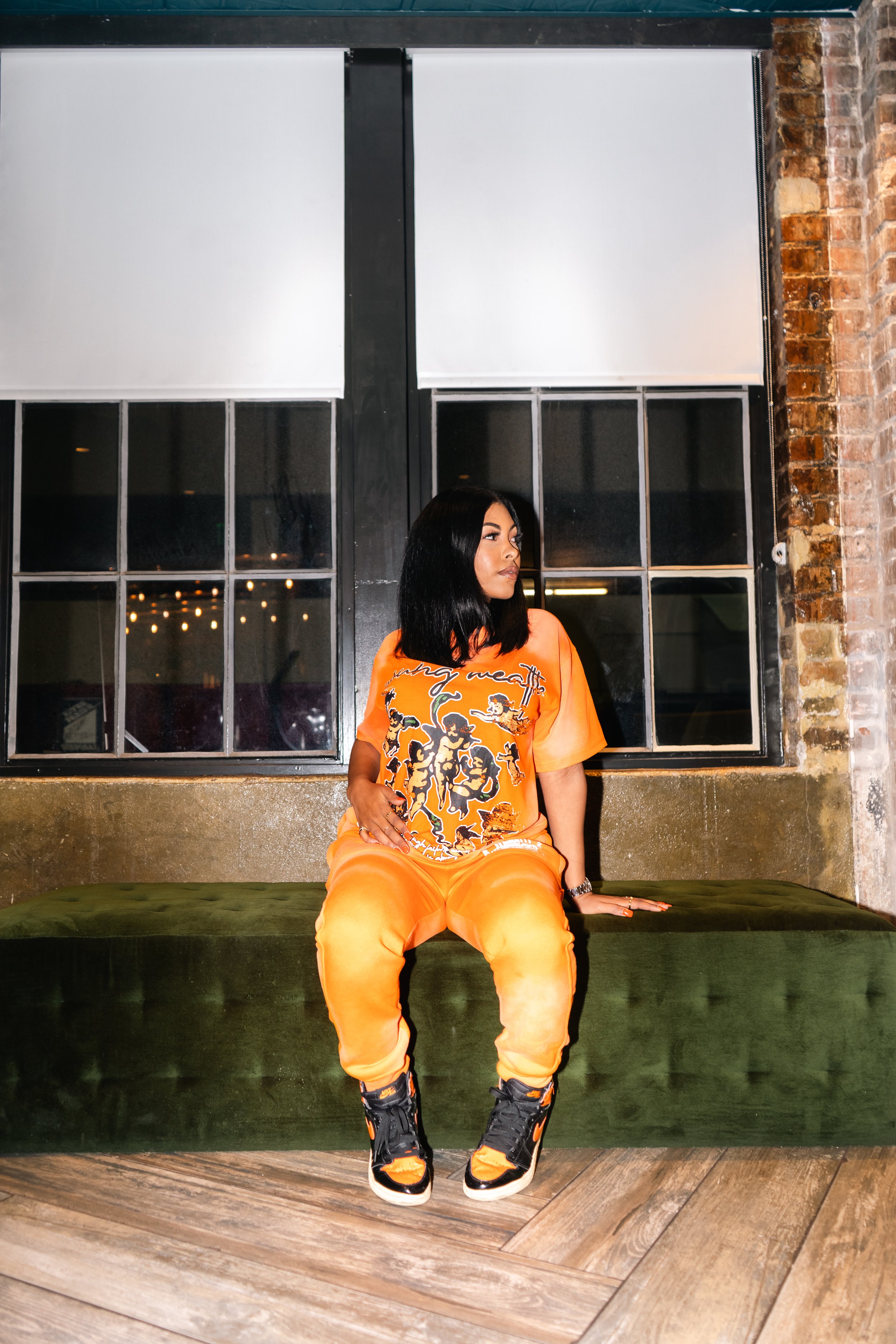 BORN FROM WEALTH UNISEX SHIRT ONLY (ORANGE)