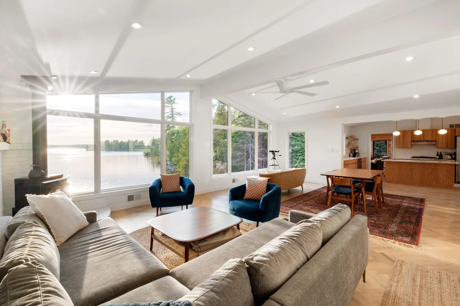 Henderson Lake Medora, Inside Dickinson Homes: Capturing Interior Comfort on Mackinac Island, photo by LeClair Media