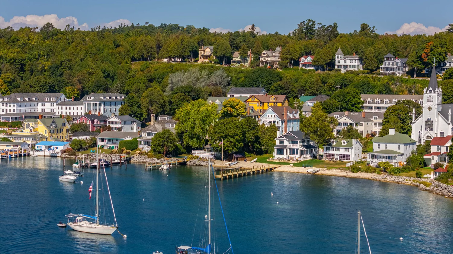 Mackinac Island lake home by Dickinson Homes