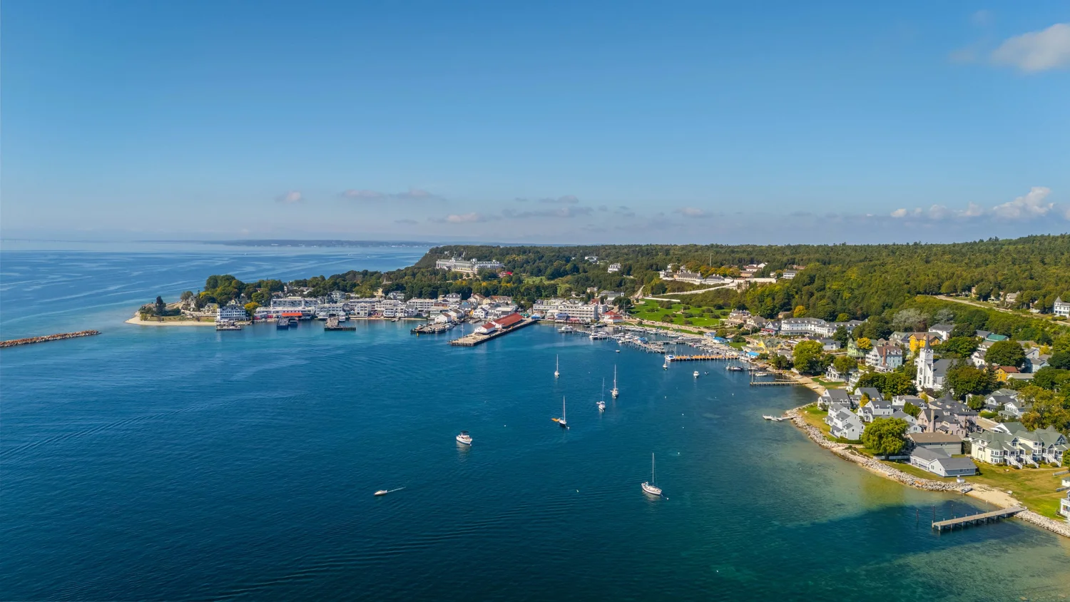 Mackinac Island lake home by Dickinson Homes