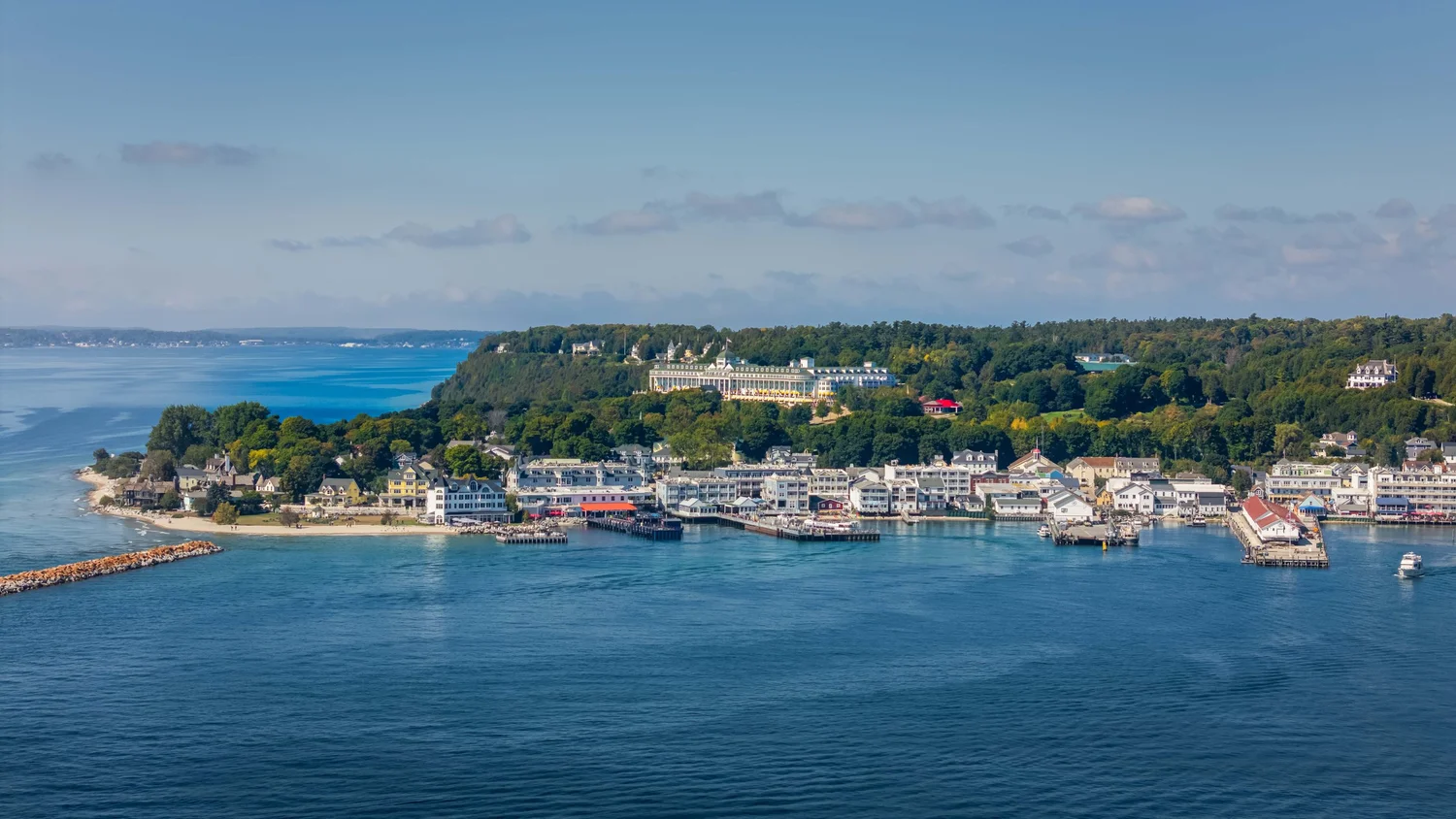 Mackinac Island lake home by Dickinson Homes