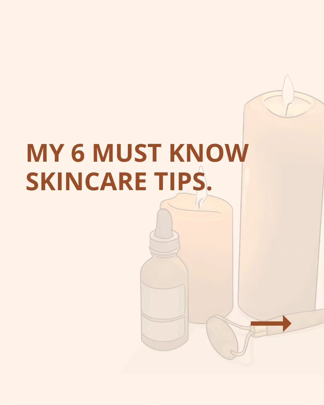 You'll want to save this post. It's a good one! From remaining patient to the importance of at-home product consistency, above are a few of my top skincare tips. I'd love to know yours. Share them below! 👇✨