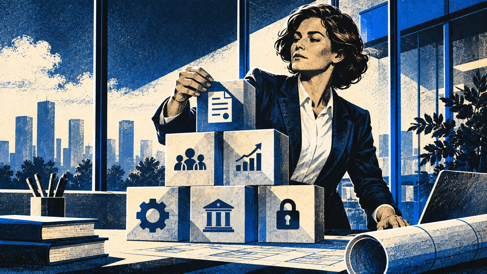 Business owner assembles core legal protections into a complete business foundation.