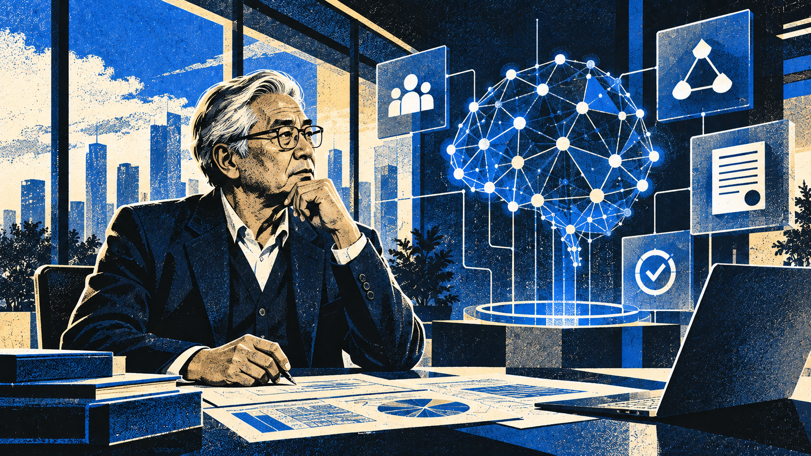 Business owner evaluates an artificial intelligence network through legal and governance safeguards.
