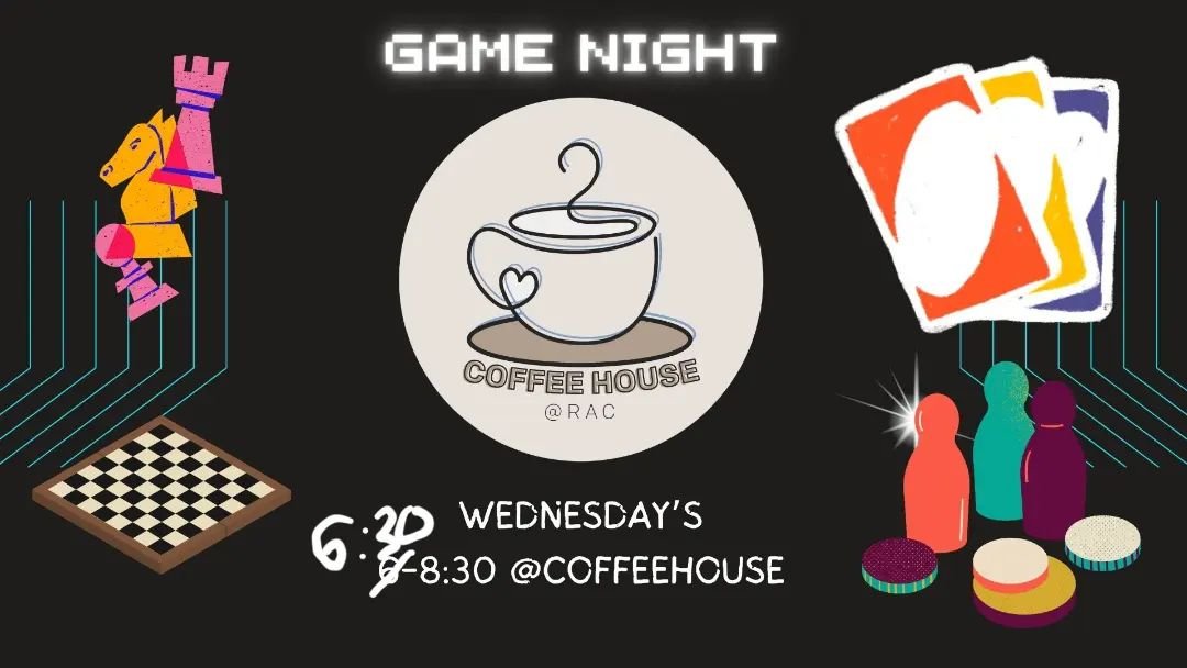 We are are changing game night to 6:30-8:30pm! So excited to see you guys!