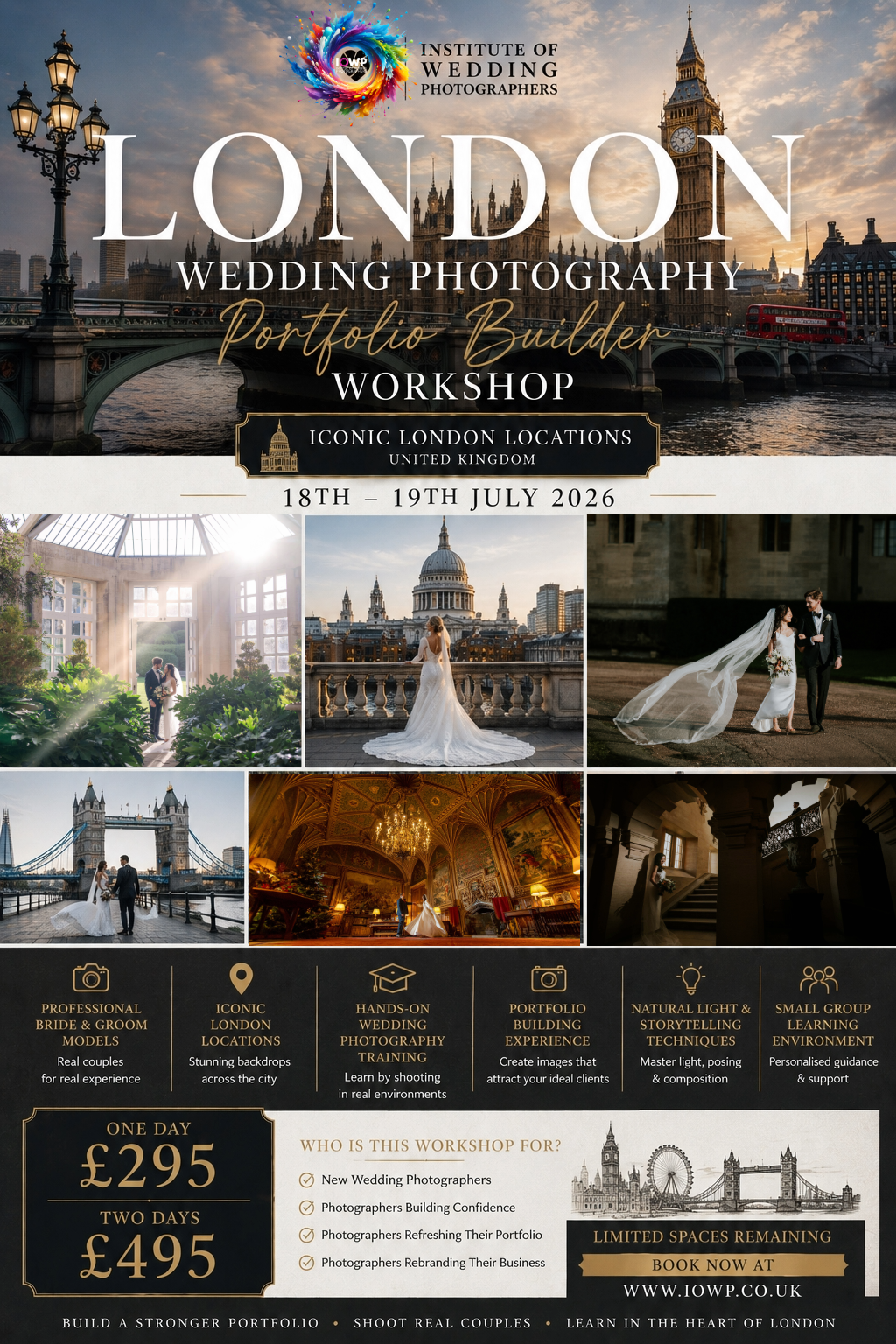 London Wedding Photography Workshop in the UK