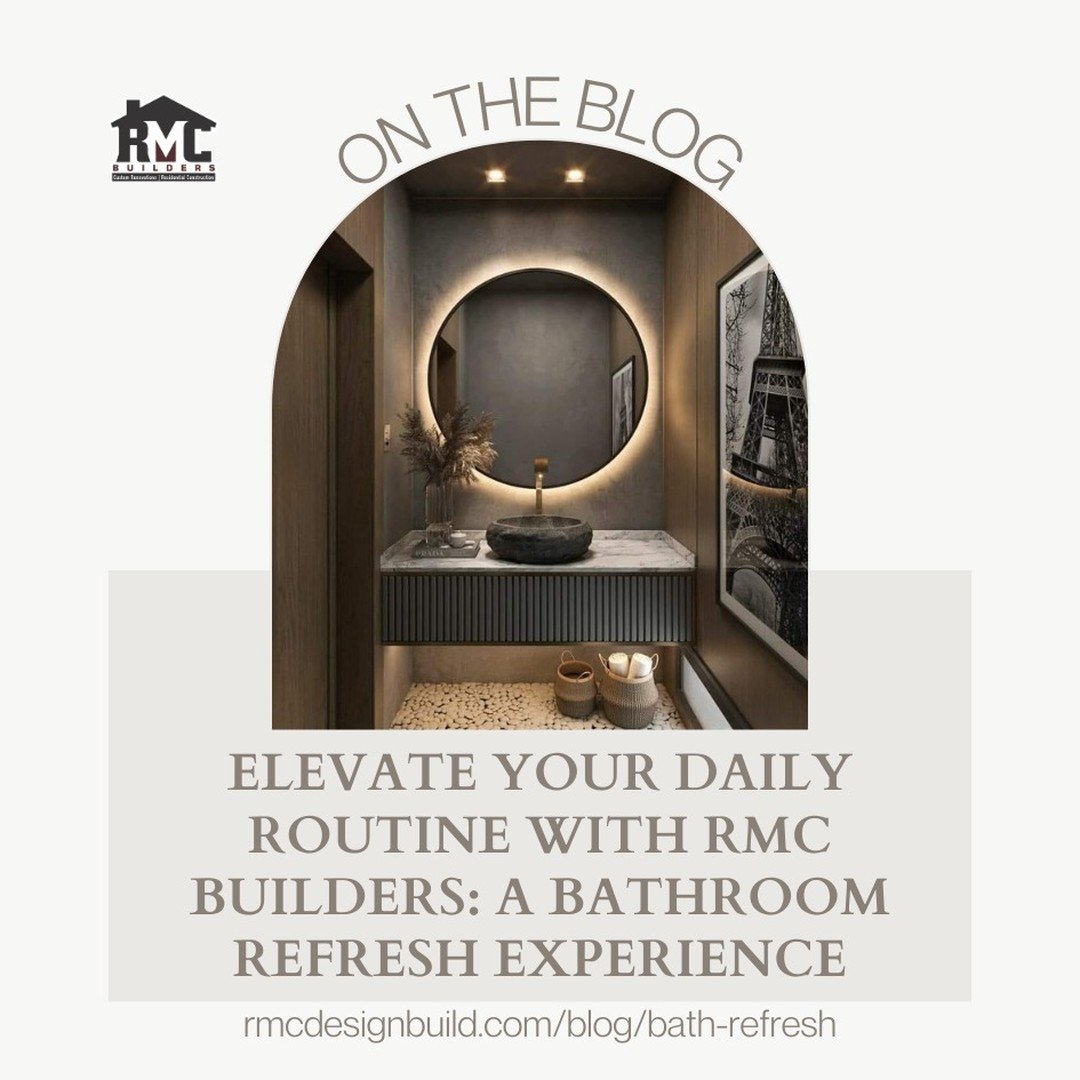 Transform your daily routine with RMC Builders! 🚿 Dive into our blog where we explore the art of bathroom refreshes. Say hello to a serene oasis tailored to your style and needs. Blog link in bio ✨ 

#rmcbuilders #BathroomRefresh #rmcbuildersmd #ren