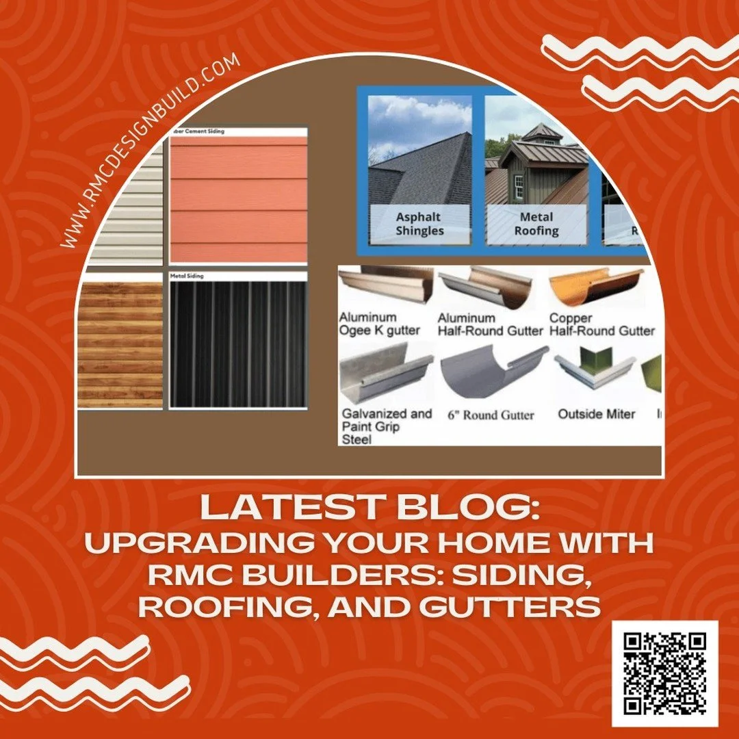 Transform your home with expert tips from RMC Builders! We're thrilled to share our latest blog post, &quot;Upgrading Your Home with RMC Builders: Siding, Roofing, and Gutters.&quot; Dive in to learn about the best options for your home's exterior, f