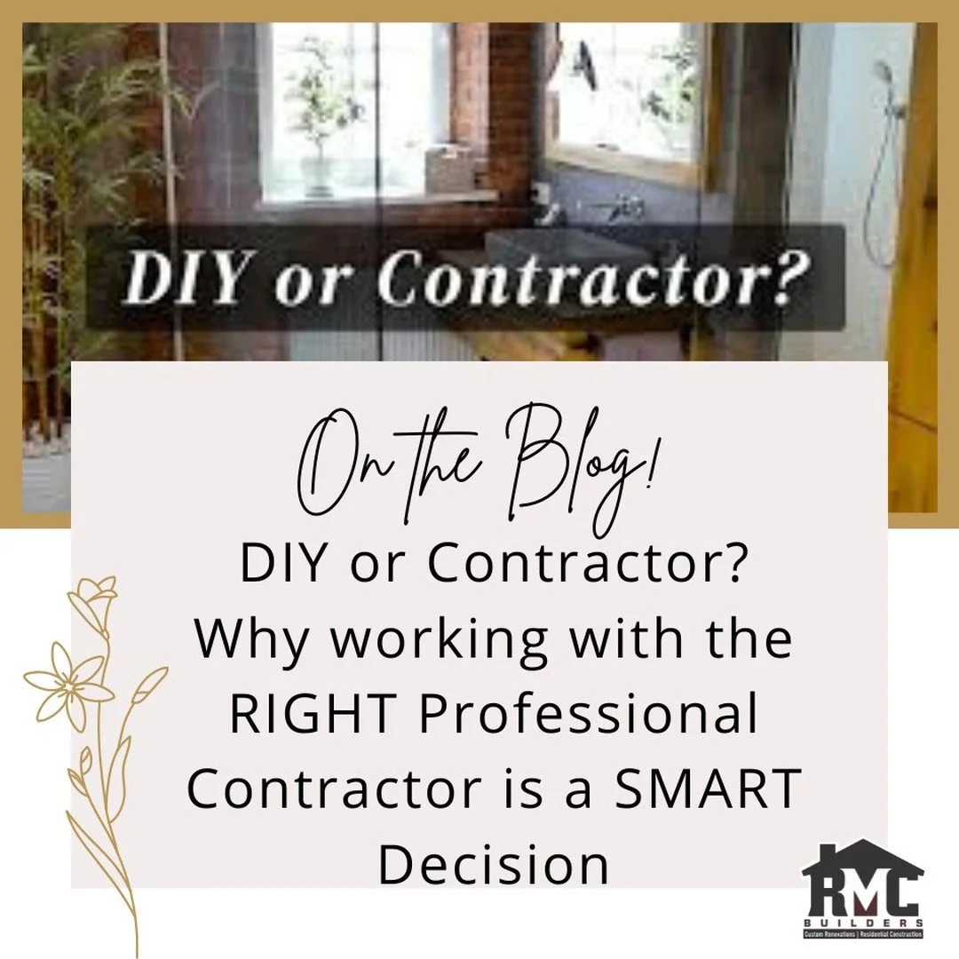 Thinking about a home renovation? 🤔 DIY might seem tempting, but hiring a contractor could save you time, stress, and money! Want to know why? Head over to our latest blog and find out.
rmcdesignbuild.com/blog/diyvspro

You deserve a comfortable hom