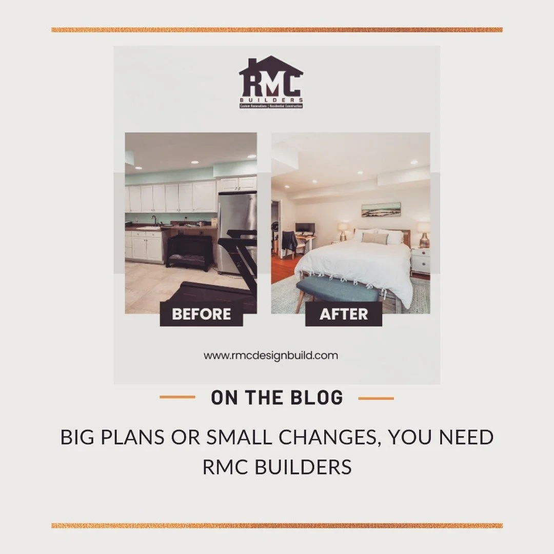 No Job Too Big or Too Small! 

Whether it's a quick bathroom refresh, a kitchen update, or adding a bit of storage space, RMC Builders is here to help transform your home&mdash;no matter the size of the project. Curious about what we consider a &quot