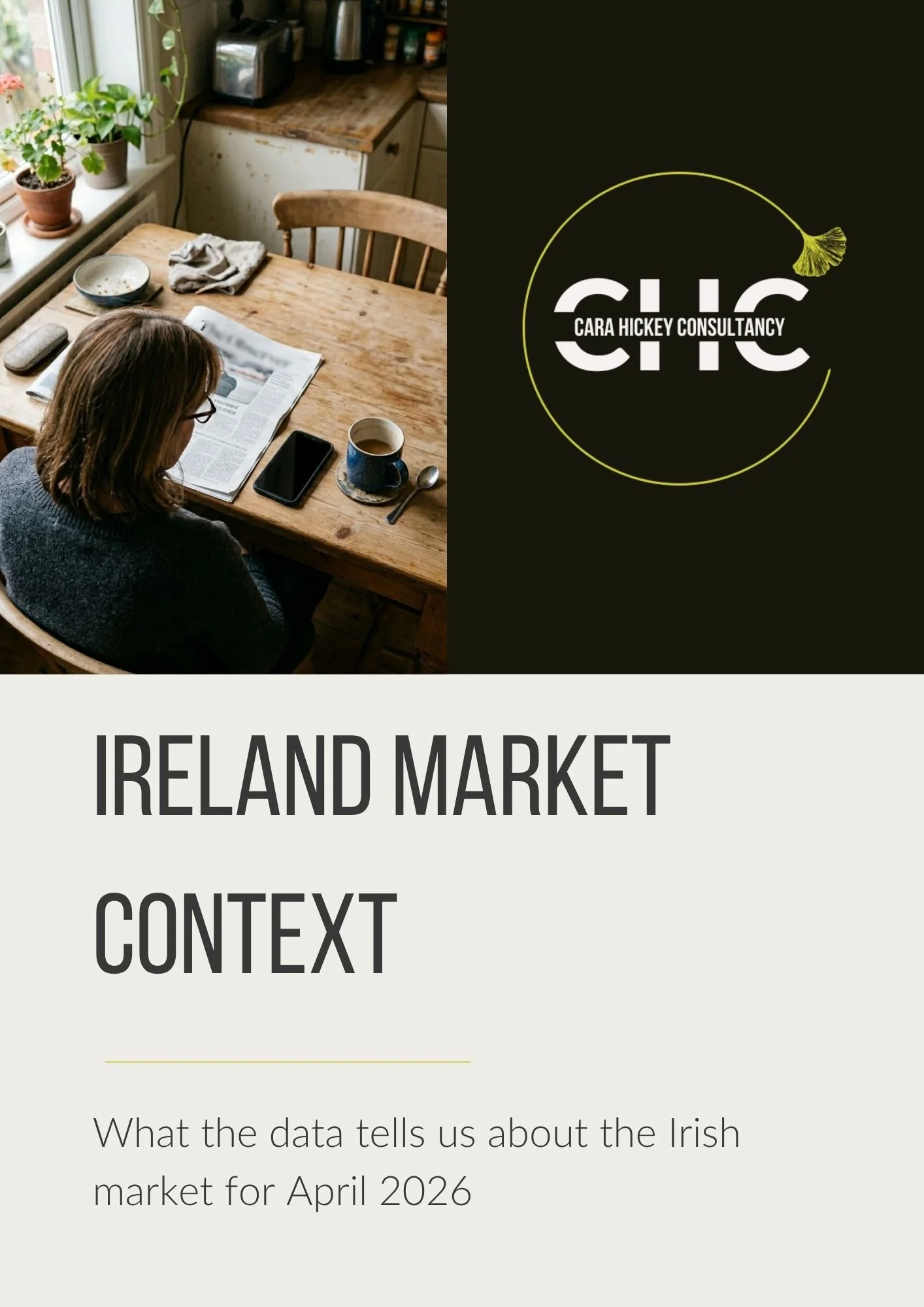 Front page of the CHC April Market Update 2026