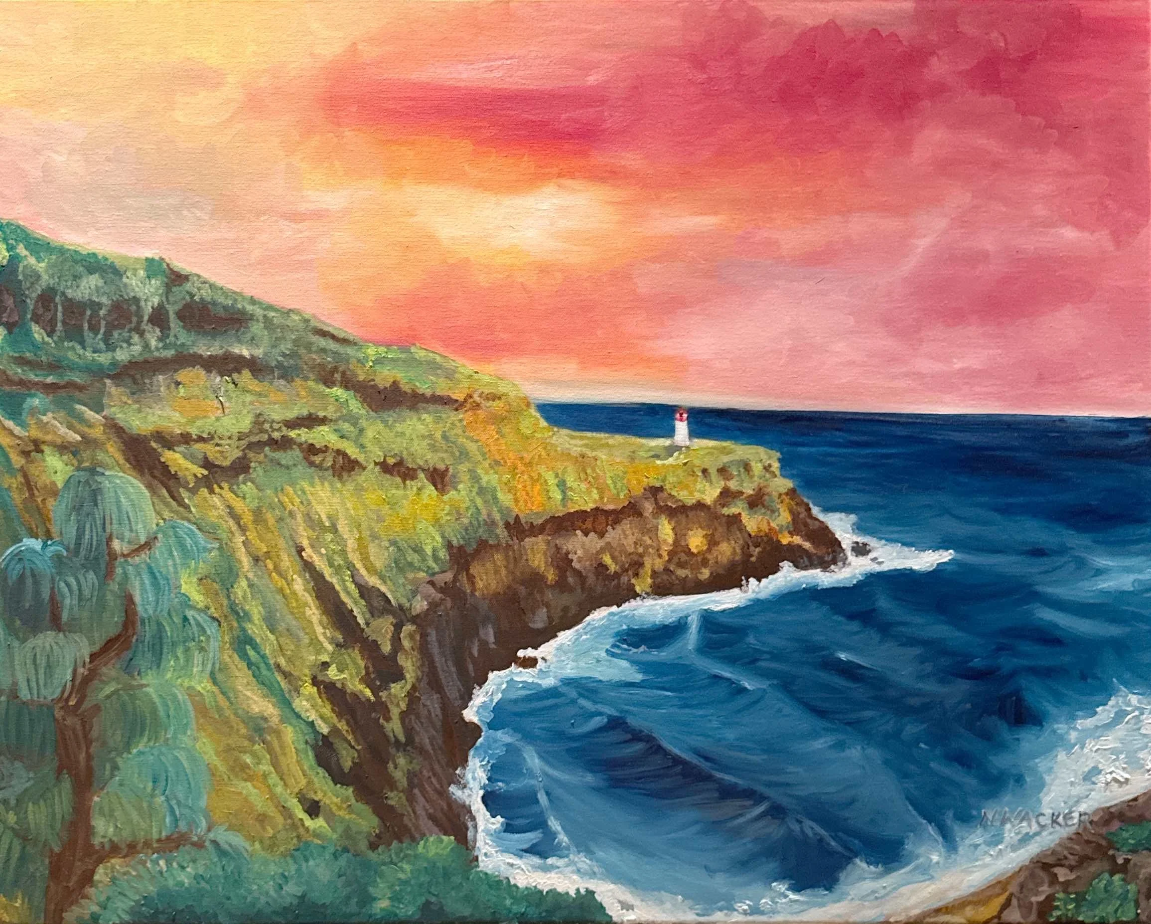 Kilauea Lighthouse, (24"x30")