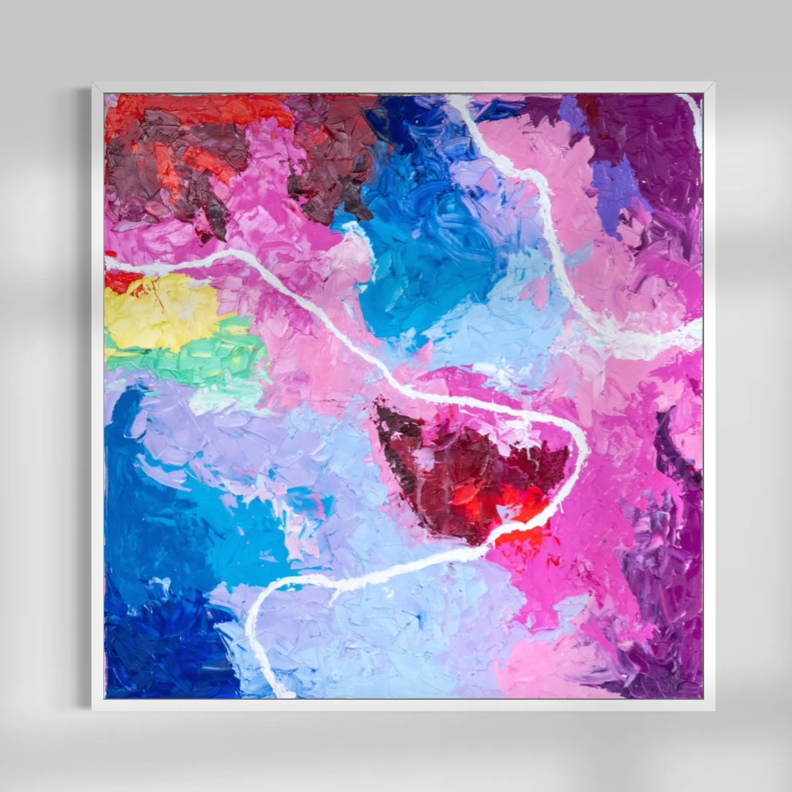 Tearing the Skies (1/2) - 2023 (48"x48") - Oil on Canvas
