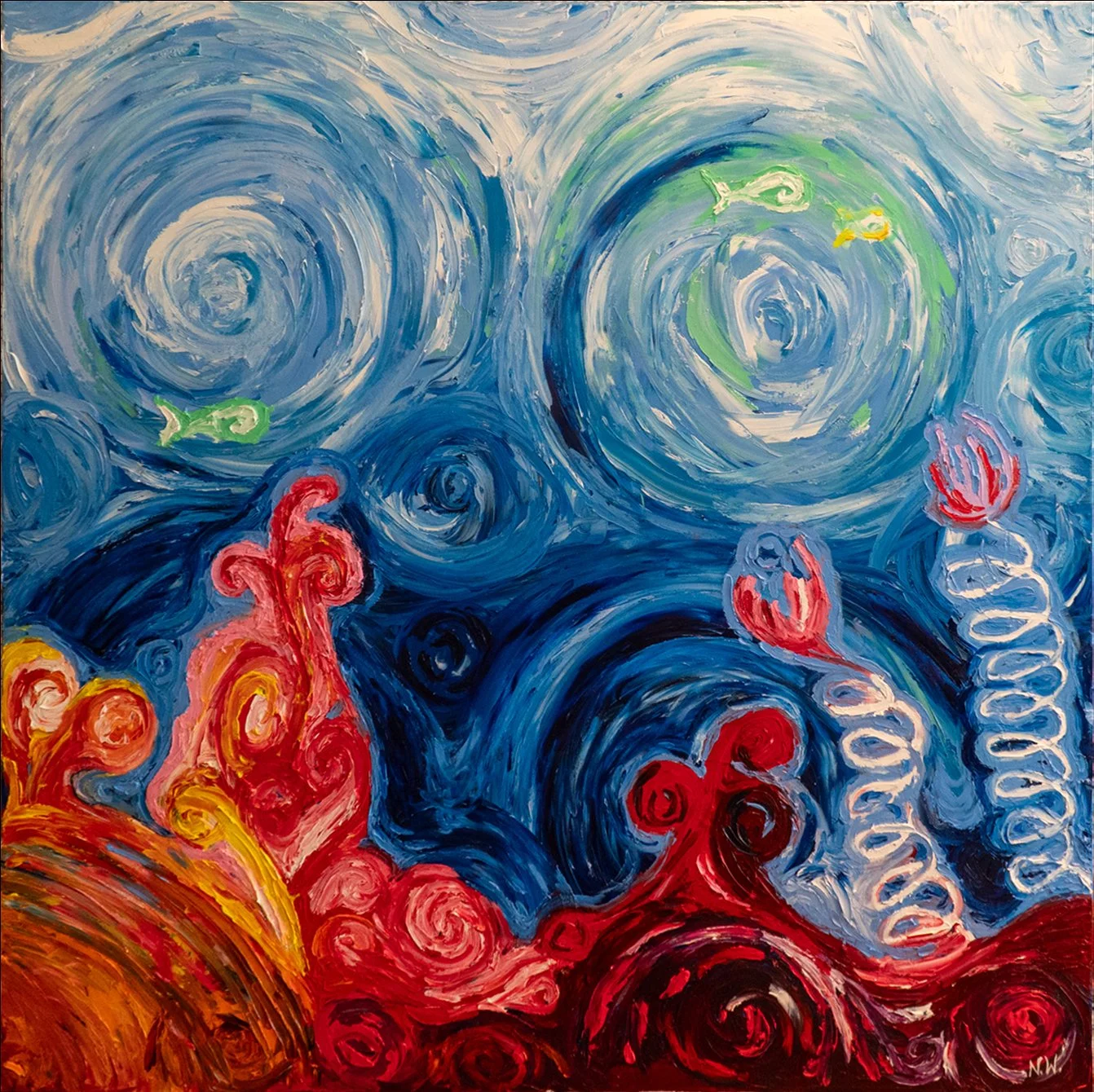 Kaiholo - 2023 (48"x48") - Oil on Canvas