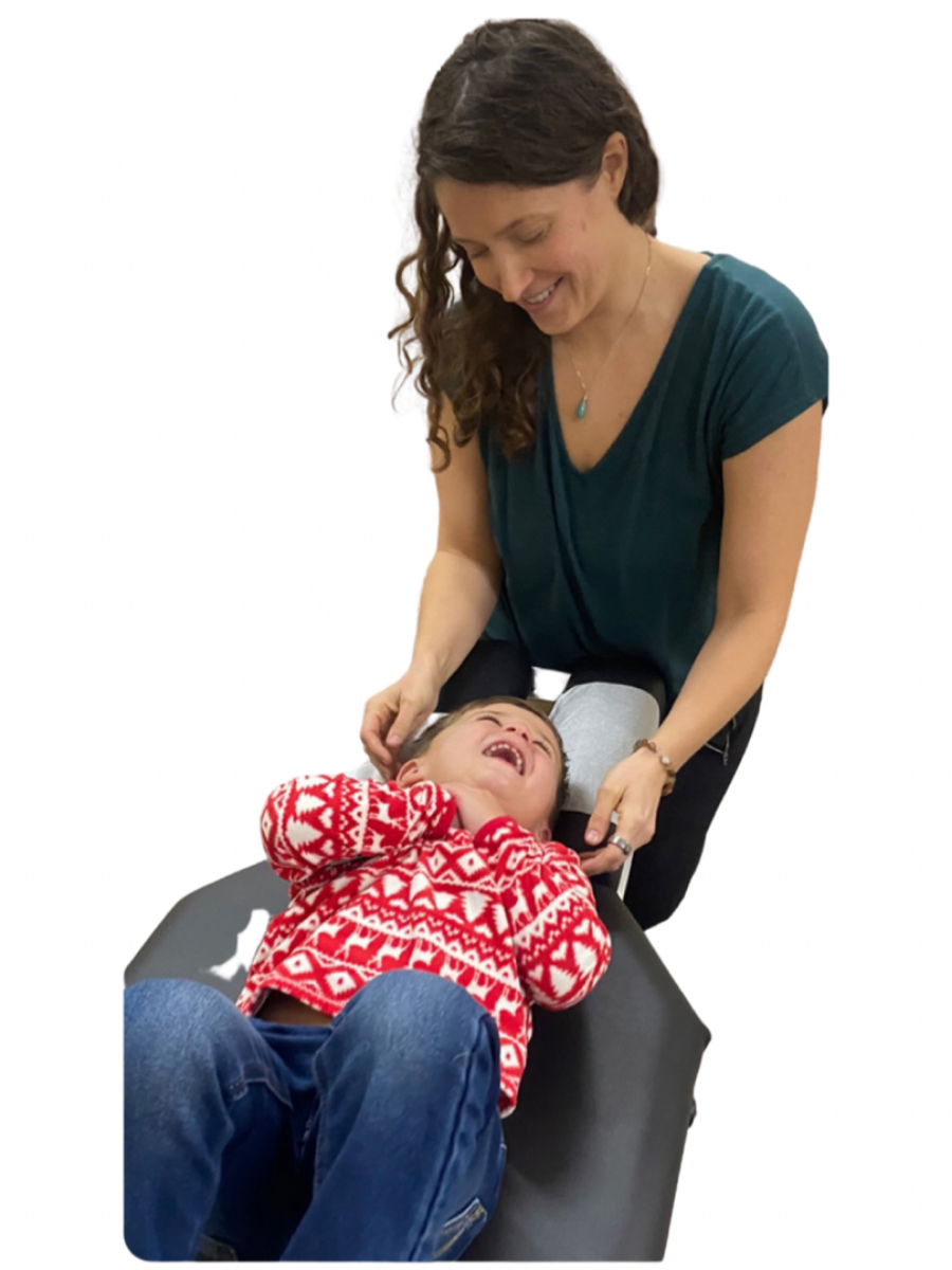 Adjusting a young child