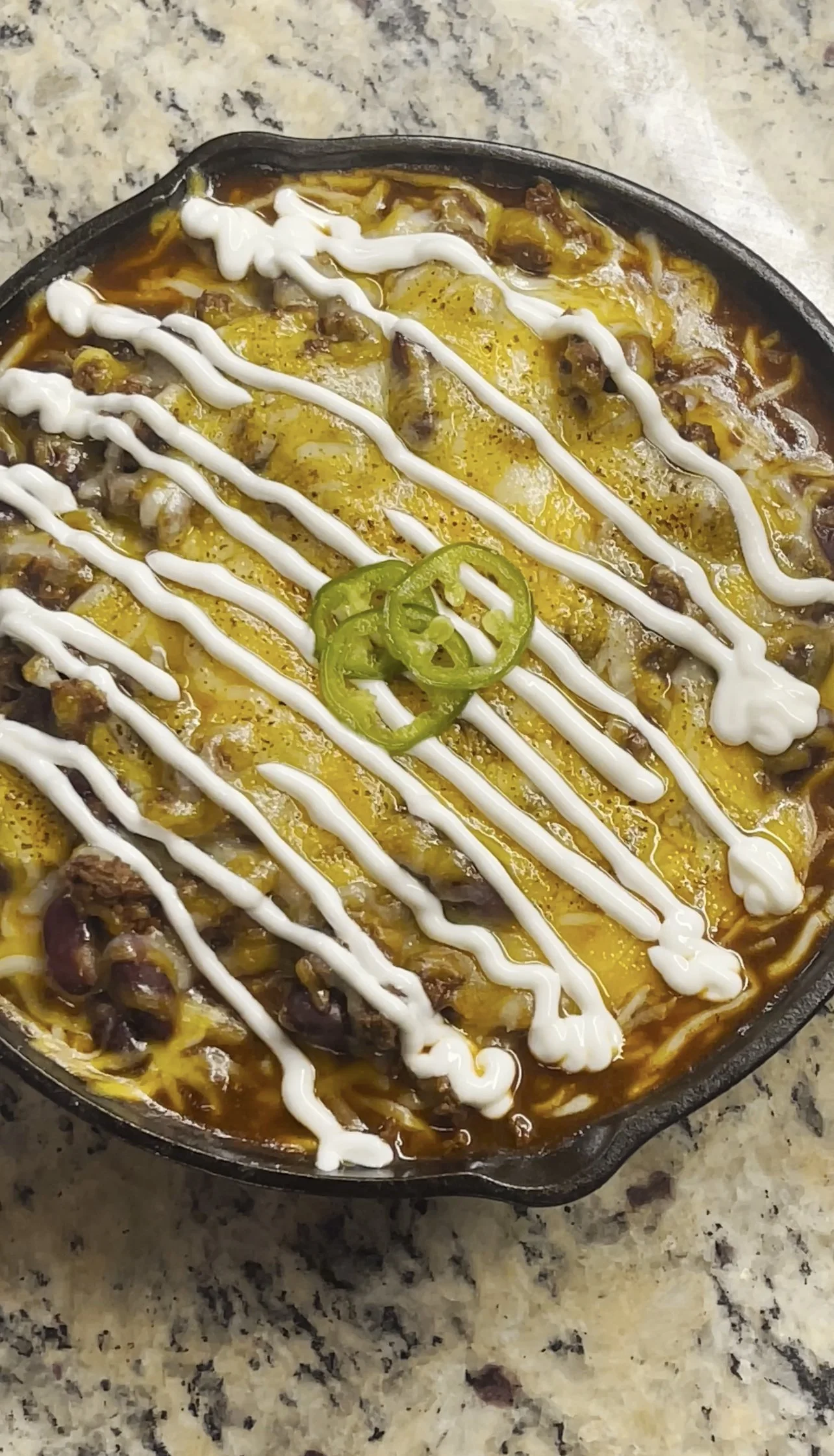 Corn bread chili pie