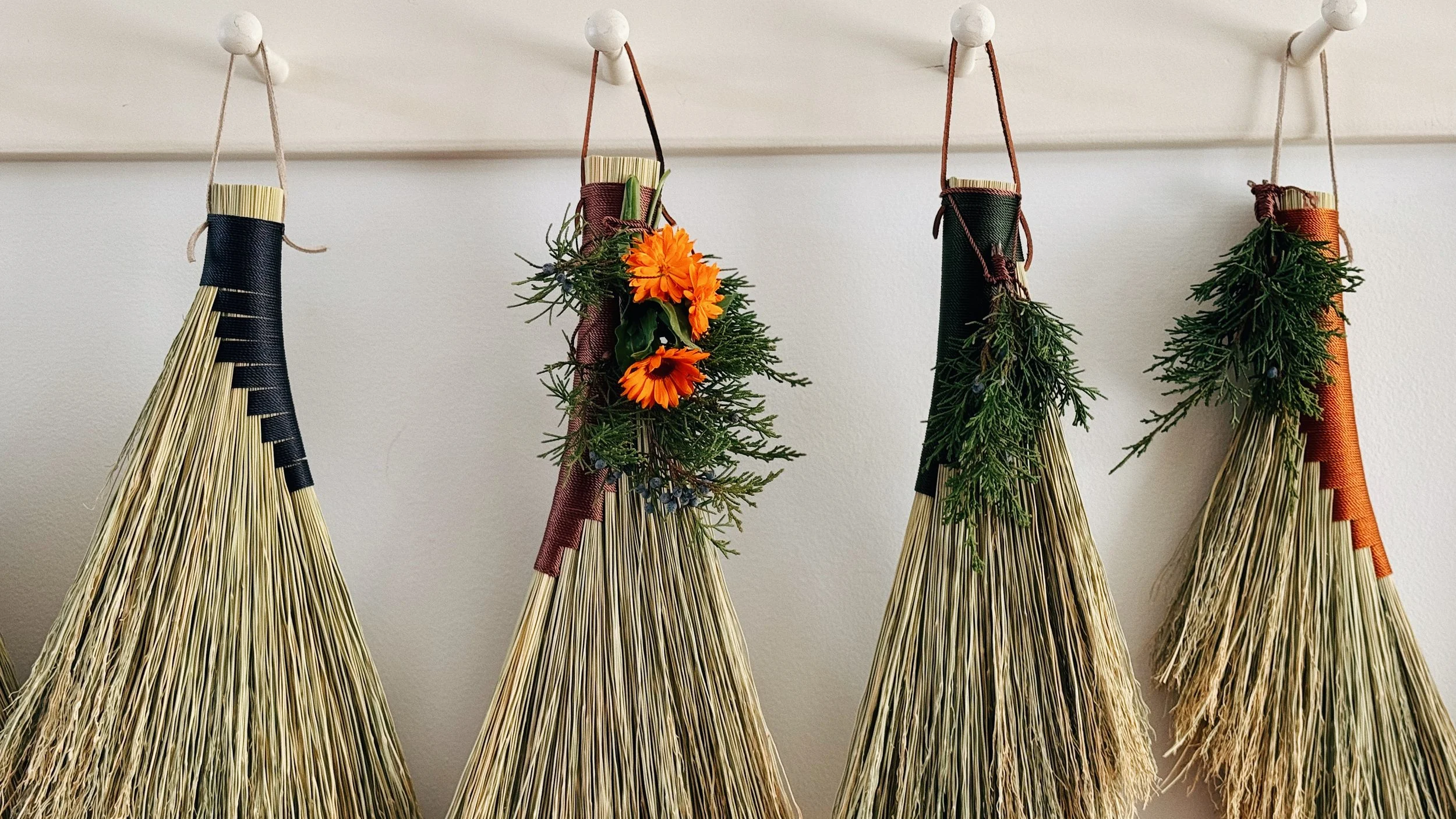 Wrapped Hen Wing Broom Class