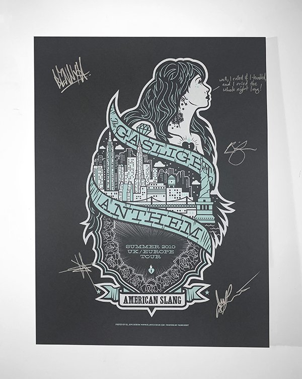 #13 The Gaslight Anthem - Black - $750