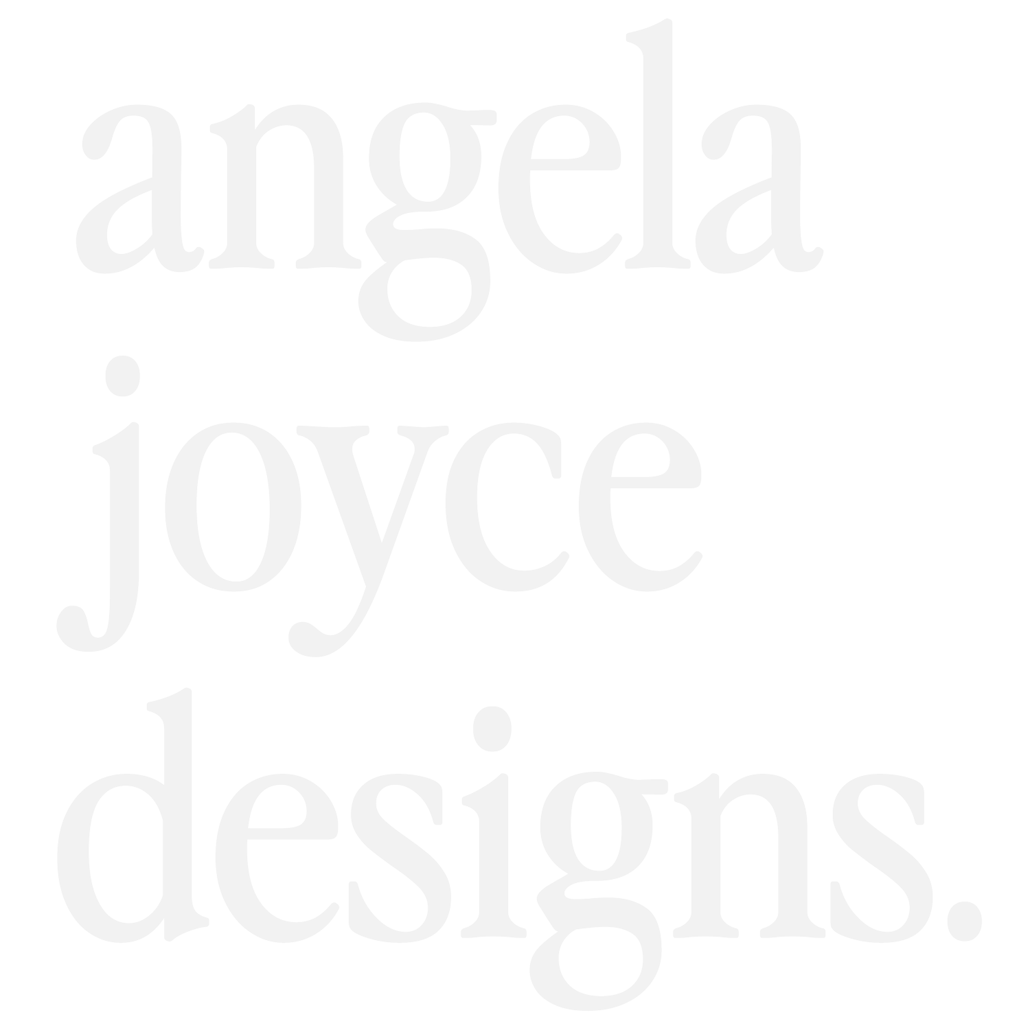 Angela Joyce Designs.