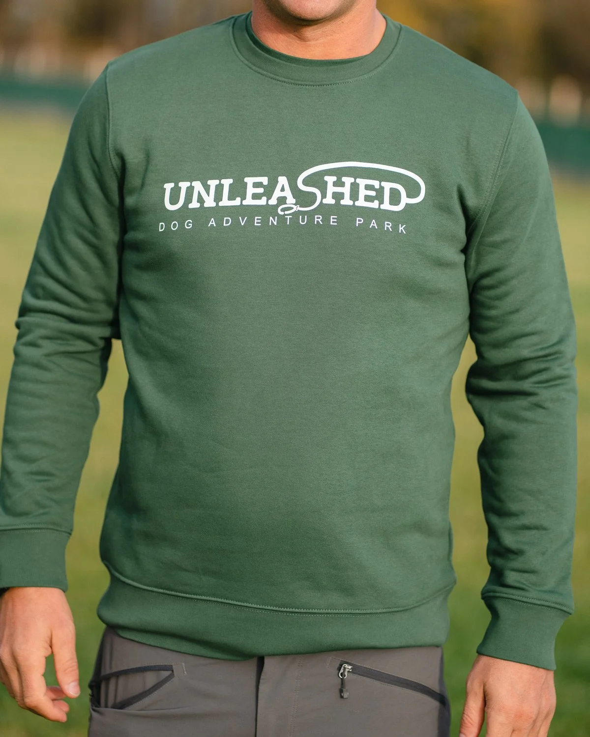 unleashed-dog-adventure-parks-dogsitting-dog-daycare-east-lothian-midlothian-fife-sweatshirt-Bottle-Green.jpg