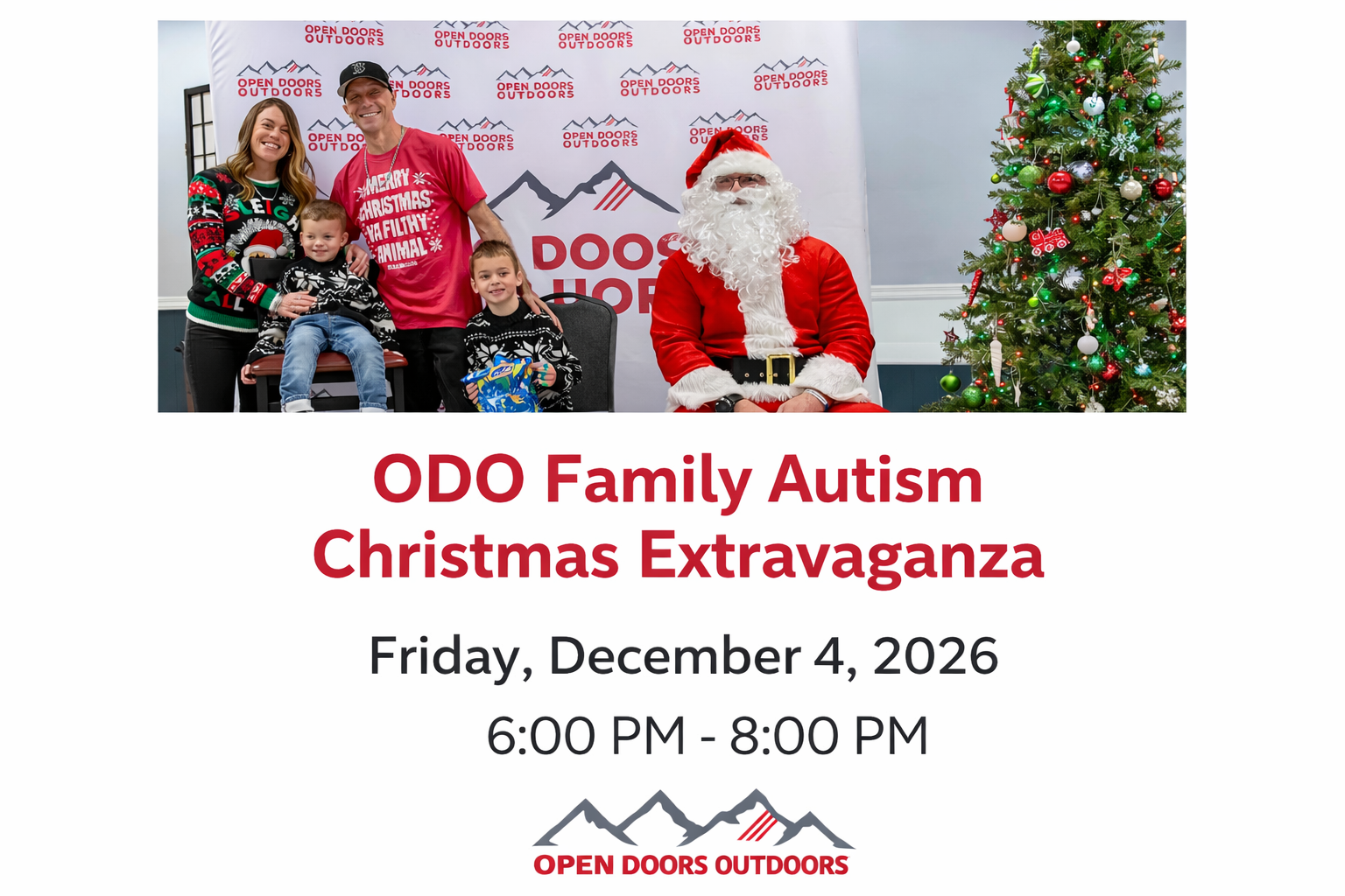 The ODO Family autism        Christmas extravaganza