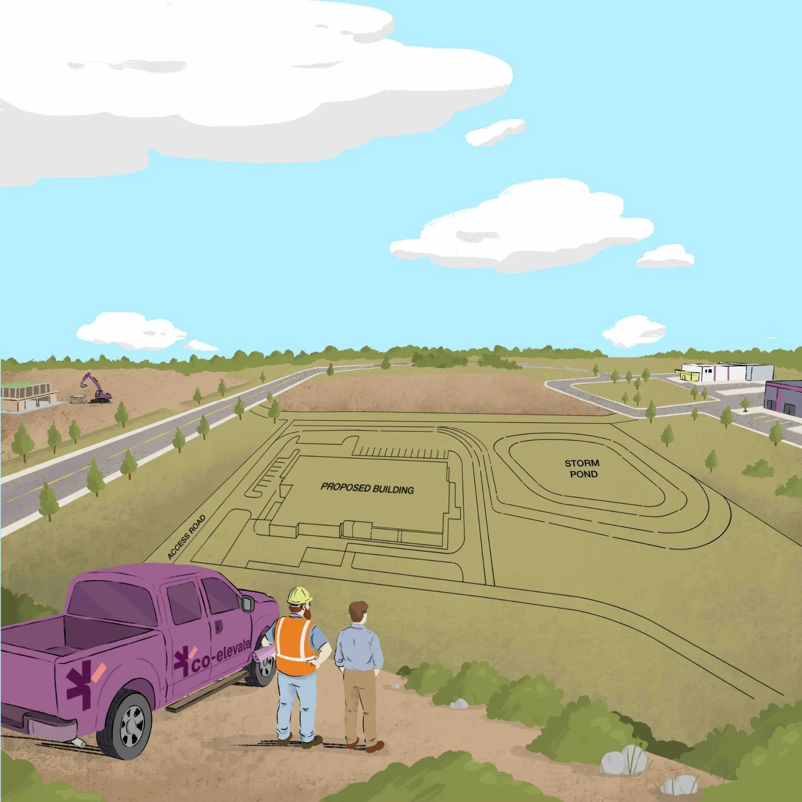 This is what early should look like.
 
Before final drawings exist, our civil team is already reading the site.
 
Where can it be serviced? How much water will be needed for domestic and fire protection? How will sanitary servicing be handled? How do