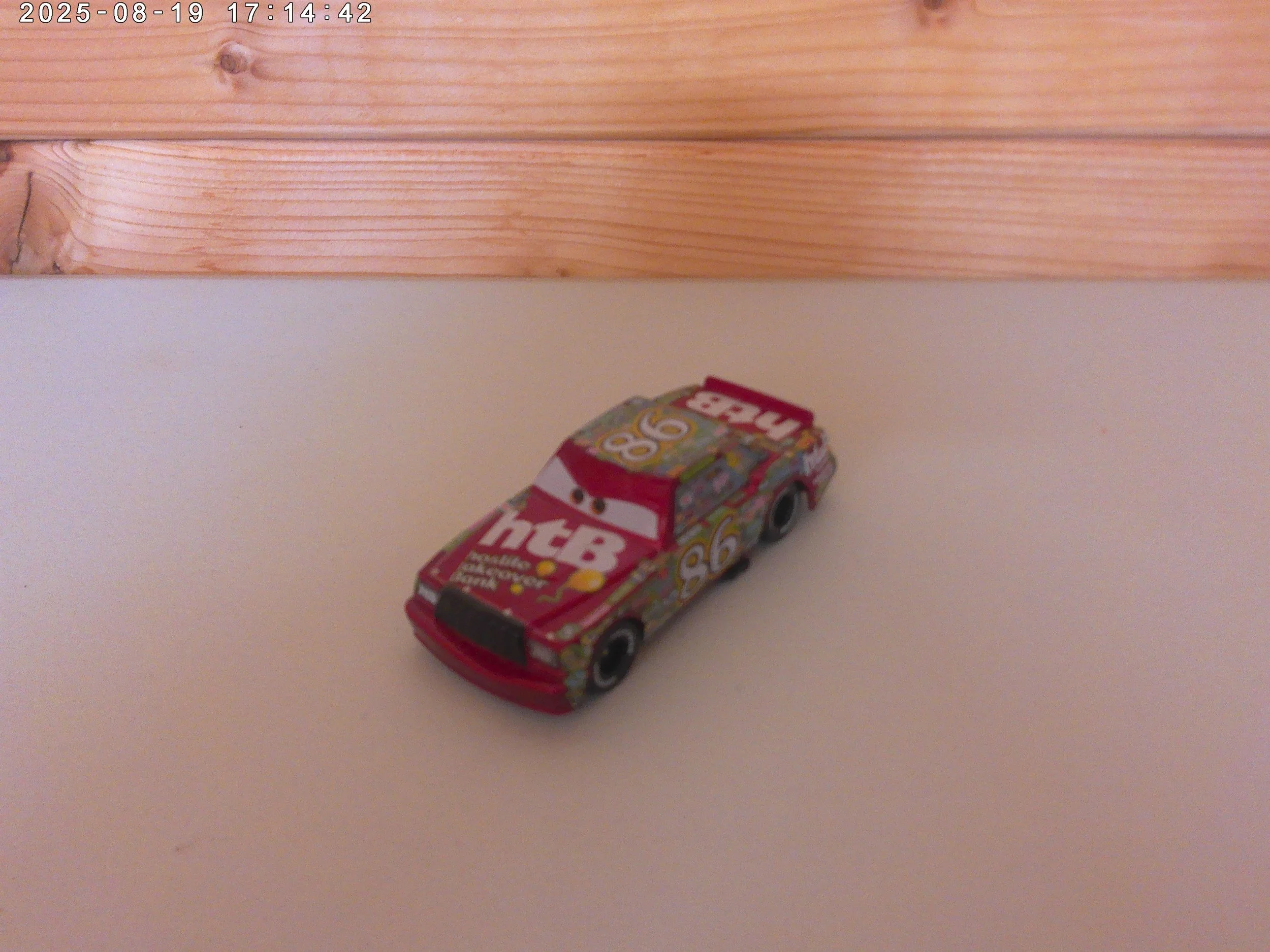 Disney Diecast No. 86 Chick Hicks Hostile Takeover Bank Car