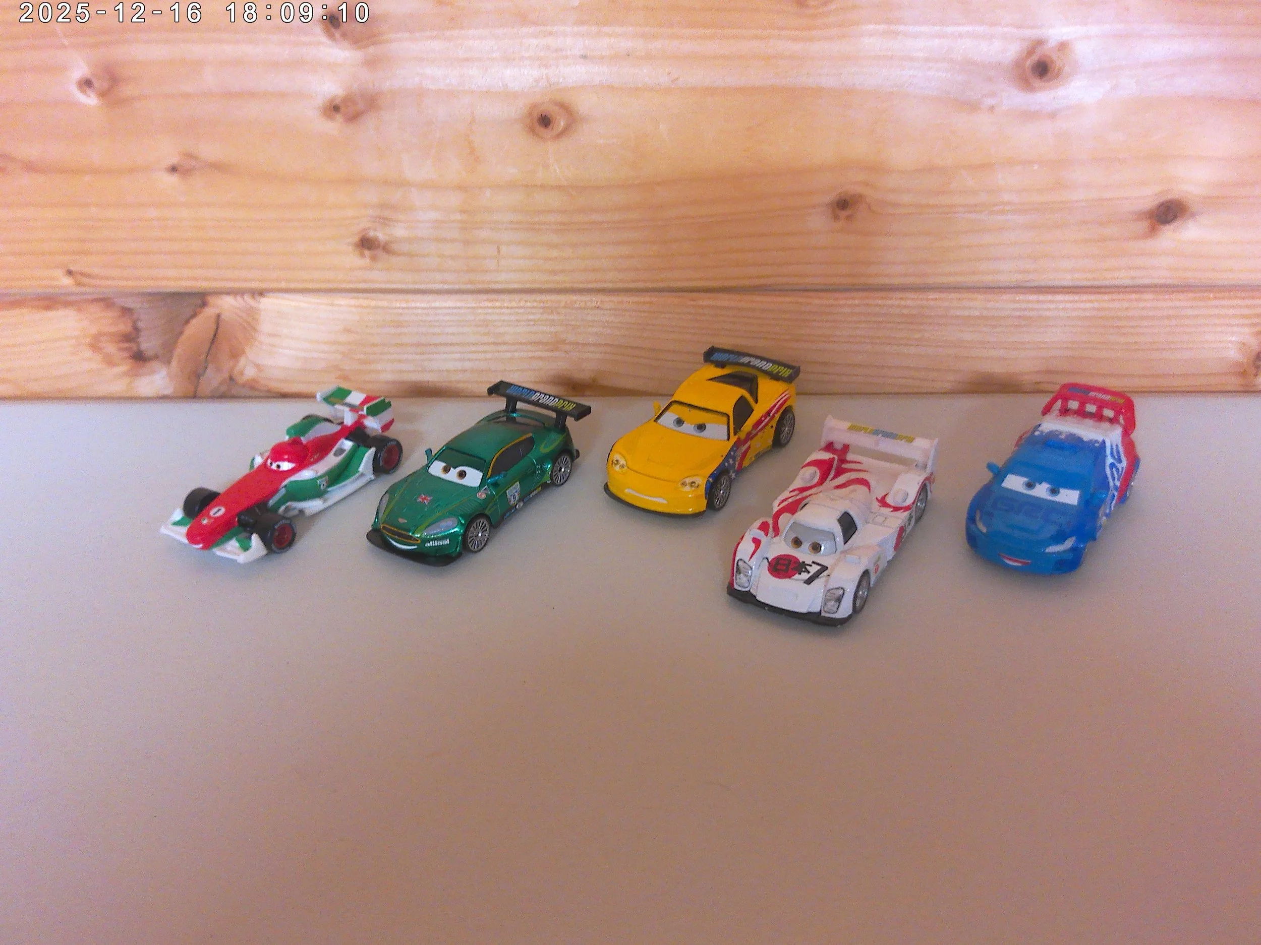 Disney Diecast Cars Set of Five World Grand Prix Racers