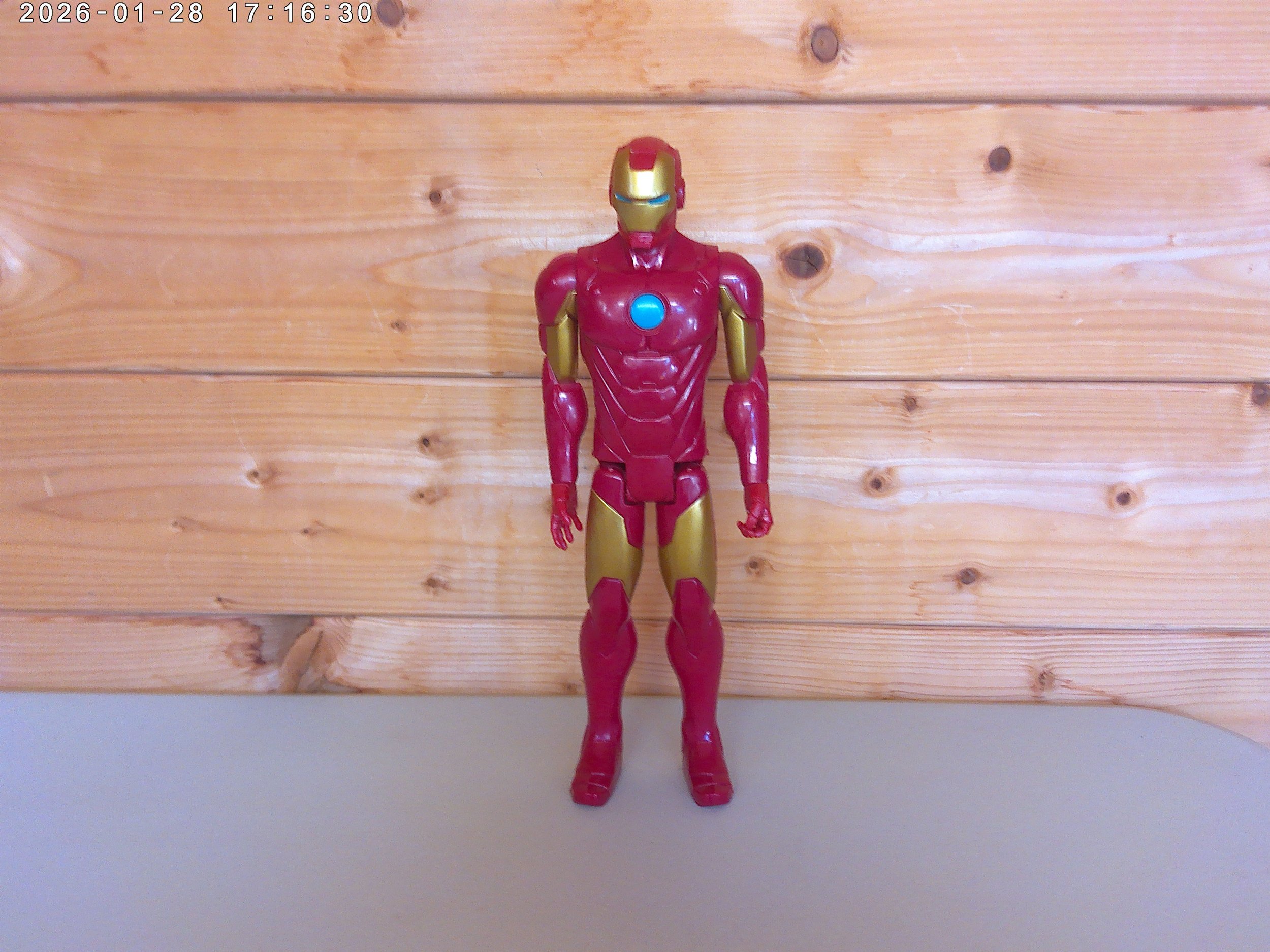 Marvel Figure Iron Man measuring 12 inches tall