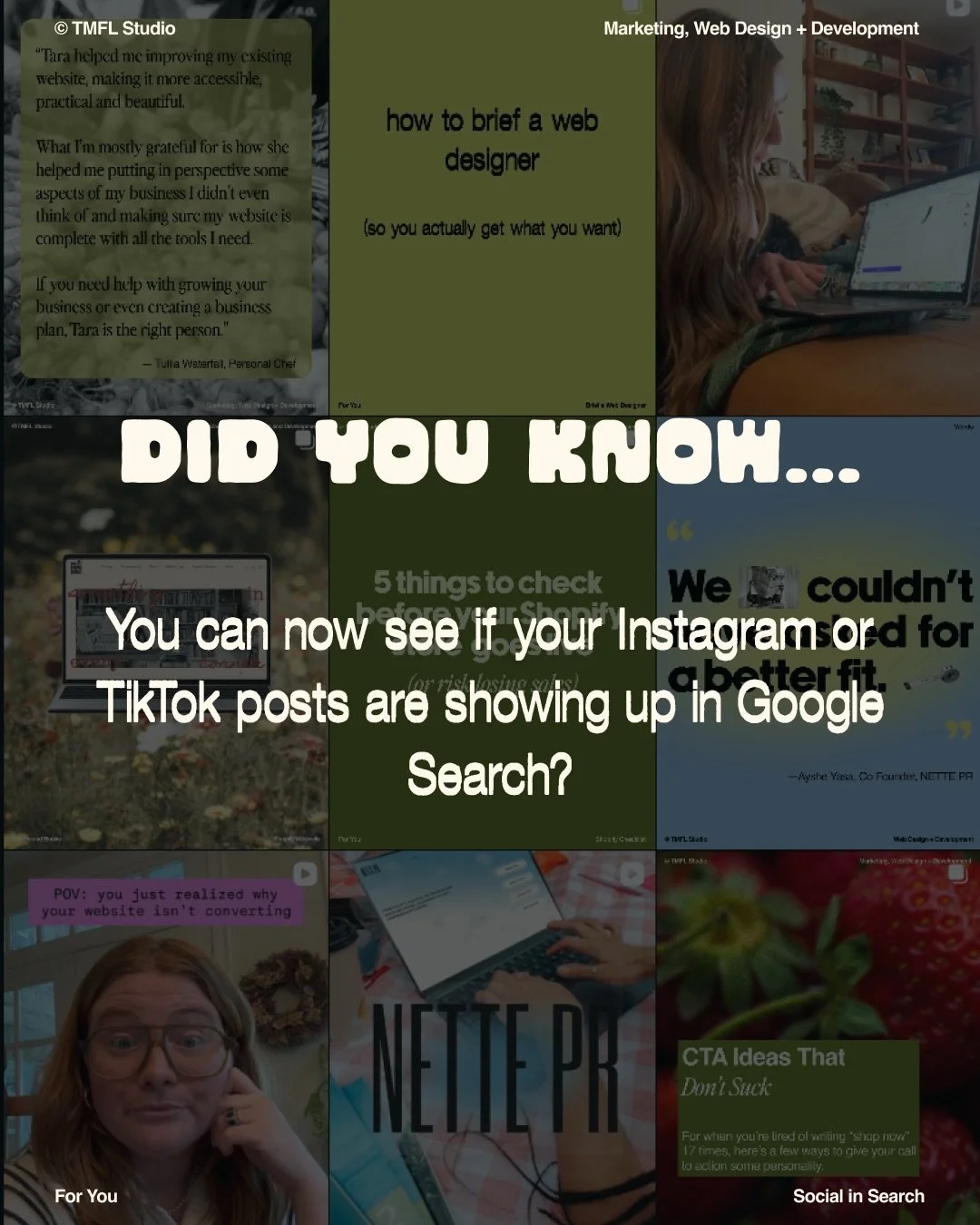 Google just gave your social channels a Search Console glow-up.

You can now verify Instagram, TikTok, X, and YouTube as their own property and see how your posts are actually performing in Google Search and Discover. Not just likes and views. Actual