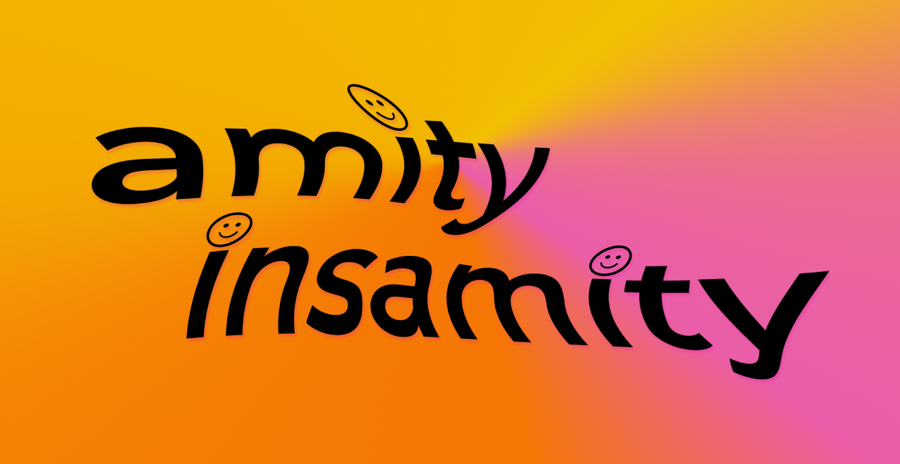 Wavy amity insamity logo for substack