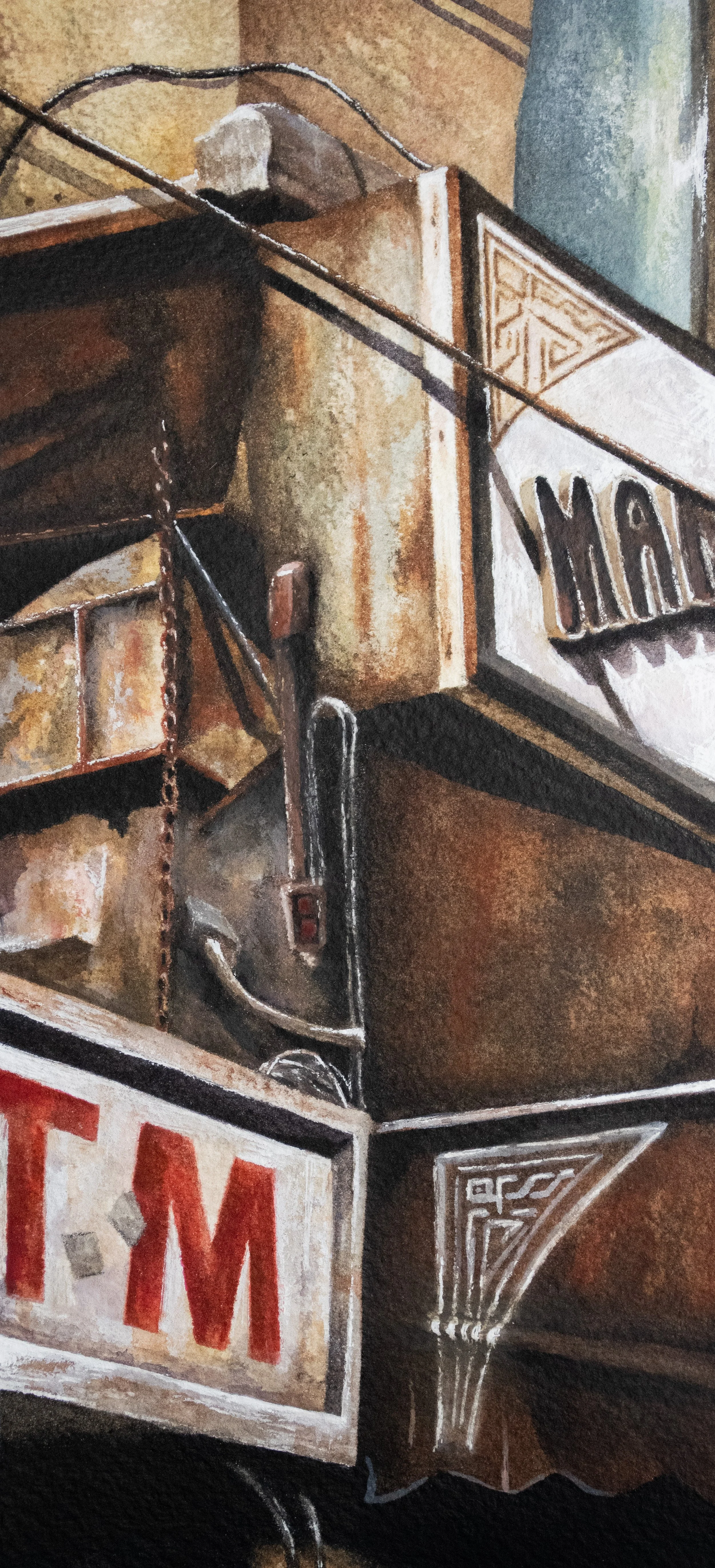 Intersections: Greenwich Village / 2025 / Watercolor, gouache, and ink