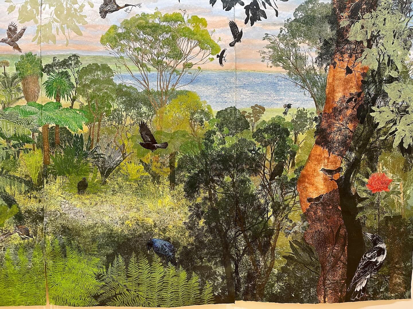 Yesterday we visited the Australian Galleries in Paddington, Sydney. Such a great spot, 6 galleries tucked into a quaint neighborhood. Dianne Fogwells linocut and pigmented ink prints blew me away! She also created a cookbook talking about her proces
