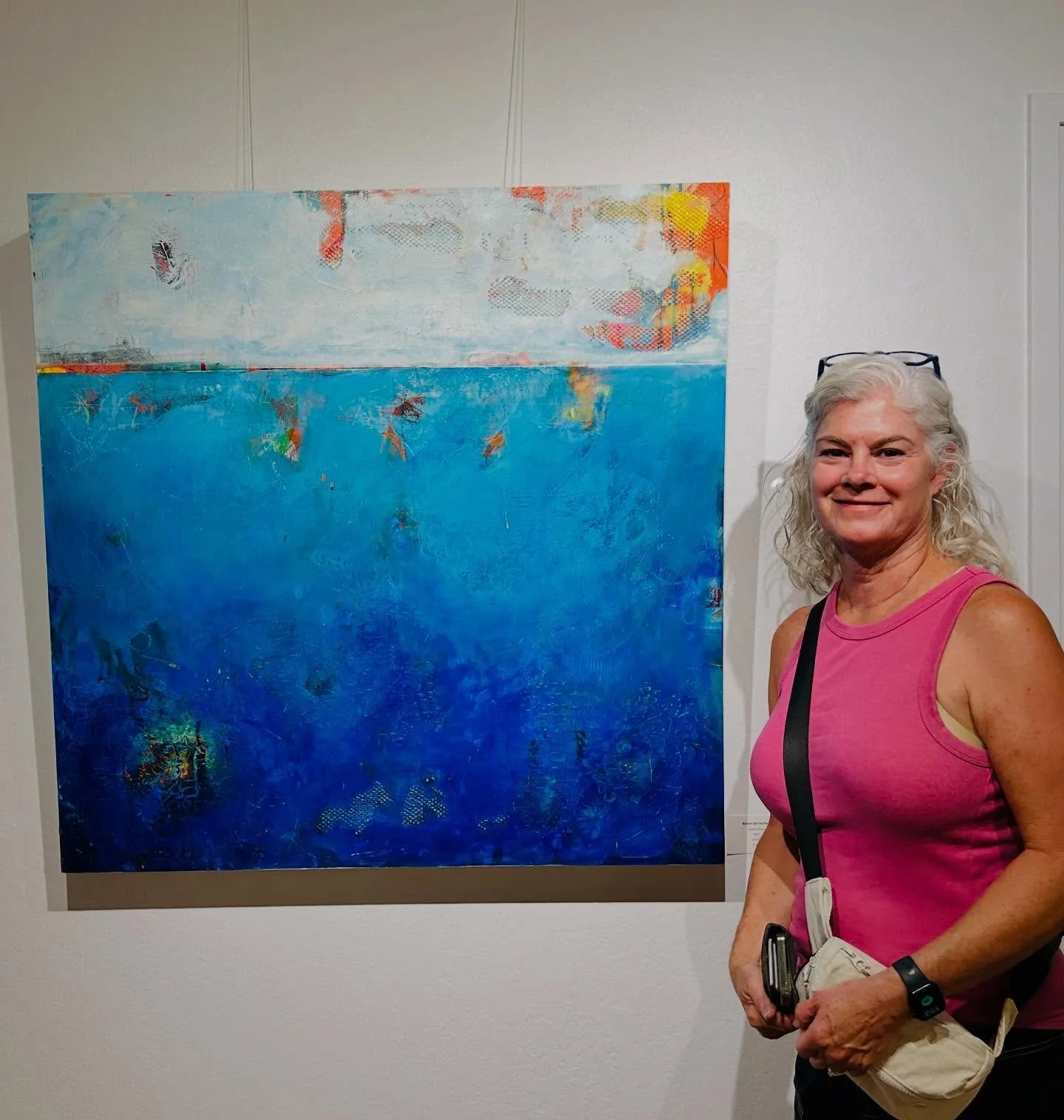 🌟 Proud to be part of the Innovations art show in Martinez! 🎨 Come check out the creative magic at Studio 55&mdash;featuring amazing work by my talented friends Diana, Brenda (@blippincott575), and Colleen (@colleenburnsart). So much color, texture