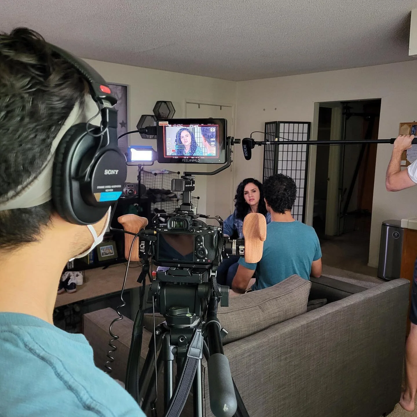 #bts for our BUILD YOUR REEL clients @jessica.nielson.pizarro / @avperkins08  The lovely Jessica and Andrew came to us to shoot a scene for their reel. Had so much fun watching them create magic. Thank you to @marcwinns and @swa_roc for the extra han