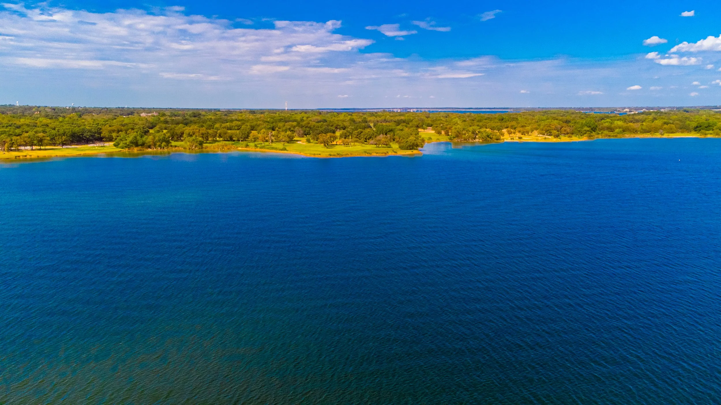 View of Lewisville Lake in Texas