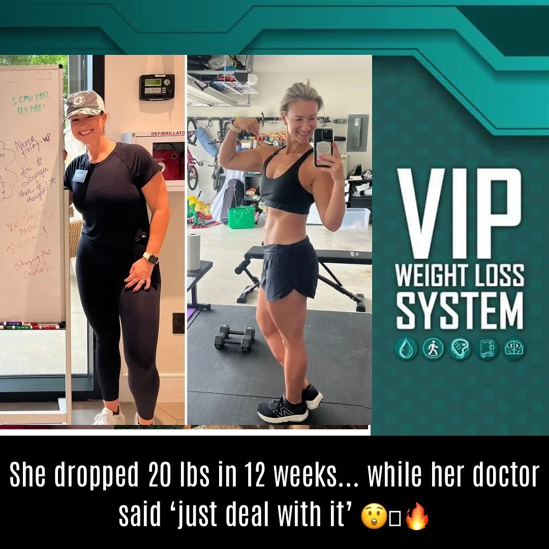 When they said &lsquo;just deal with it&rsquo;&hellip; she decided to DO something about it 

20 lbs down in 12 weeks 👏👏

Great job!!! 

&hearts;️ Kim