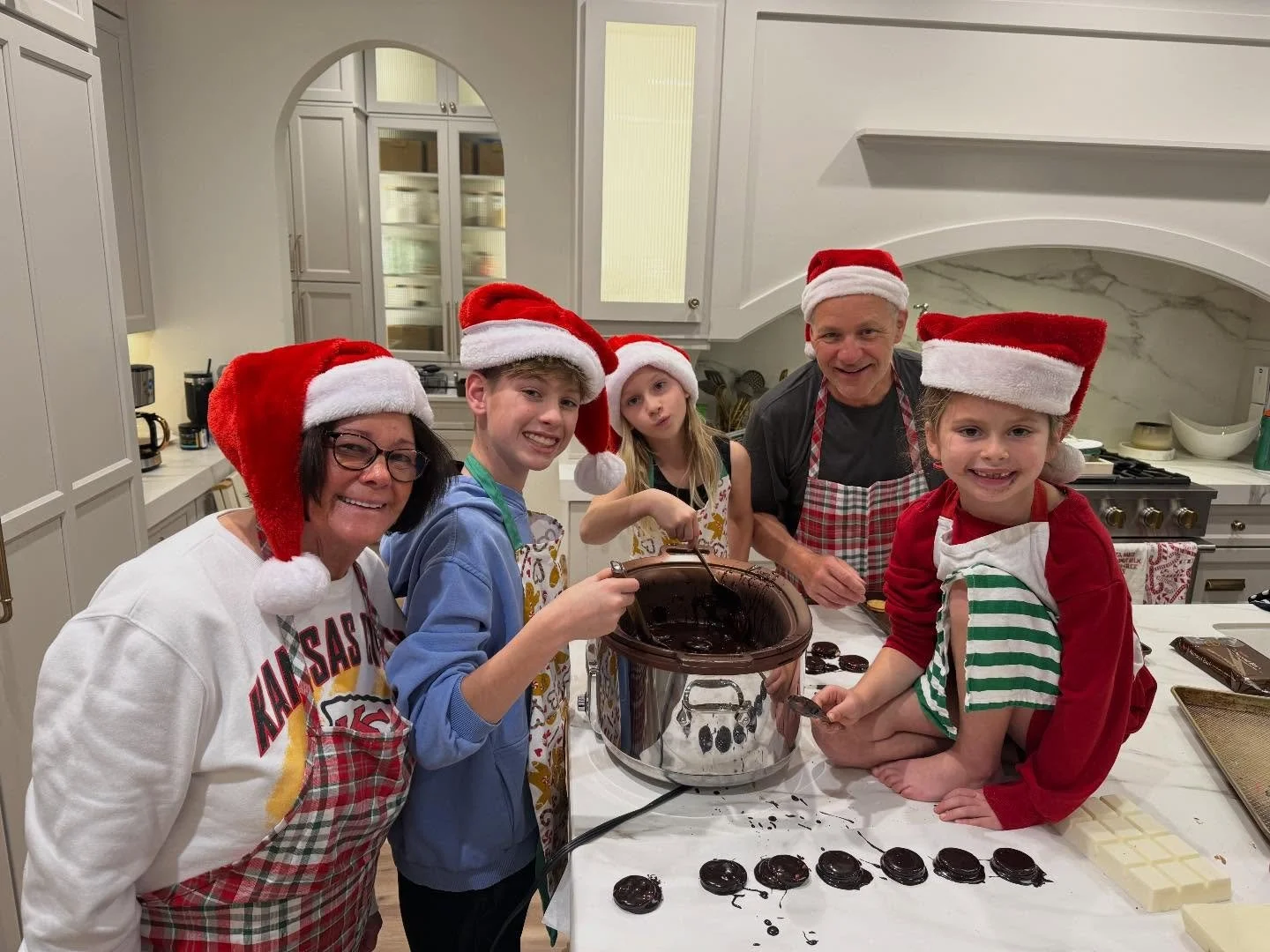Holiday baking with Nana &amp; Papa &mdash;
has become one of our favorite December traditions.
Not about perfection&hellip; just music, sugar, laughter
&amp; memories we&rsquo;ll keep forever. 🎄🍪✨