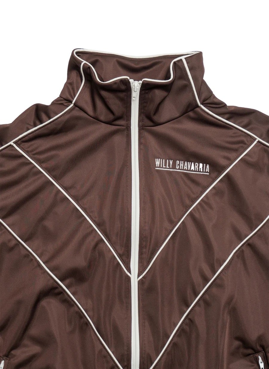 BUFFALO TRACK JACKET - BROWN — WILLY CHAVARRIA