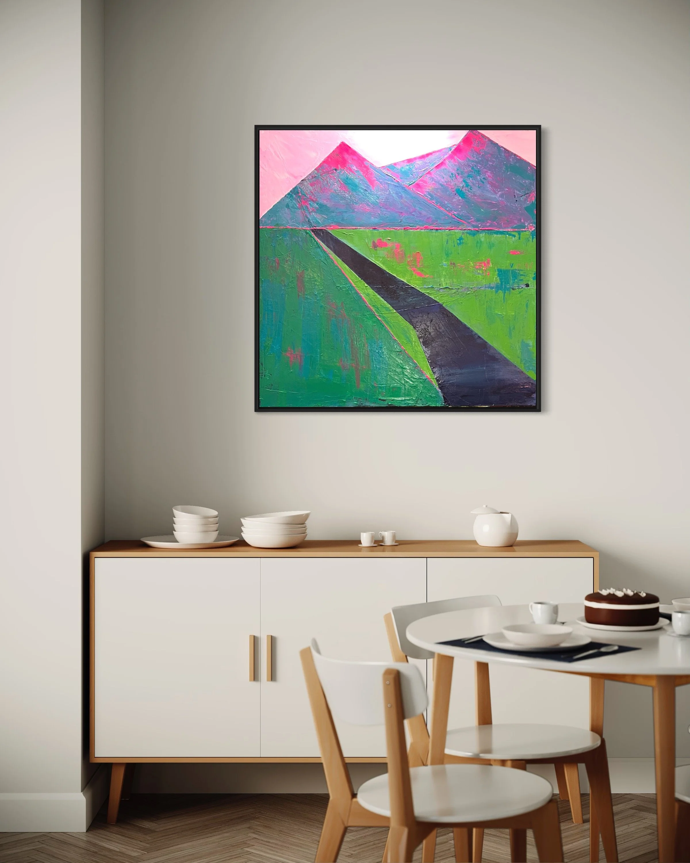 A Pink Mountain Starts Your Journey