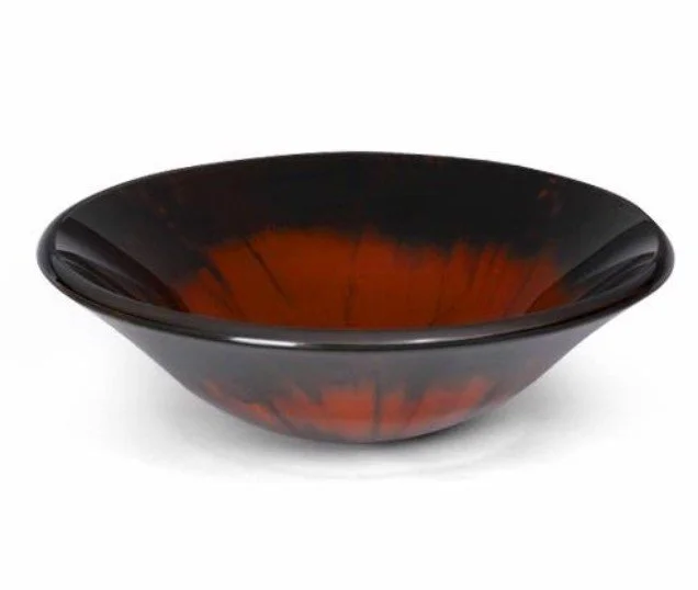 Ronbow Glass Vessel Sink - Red & Black