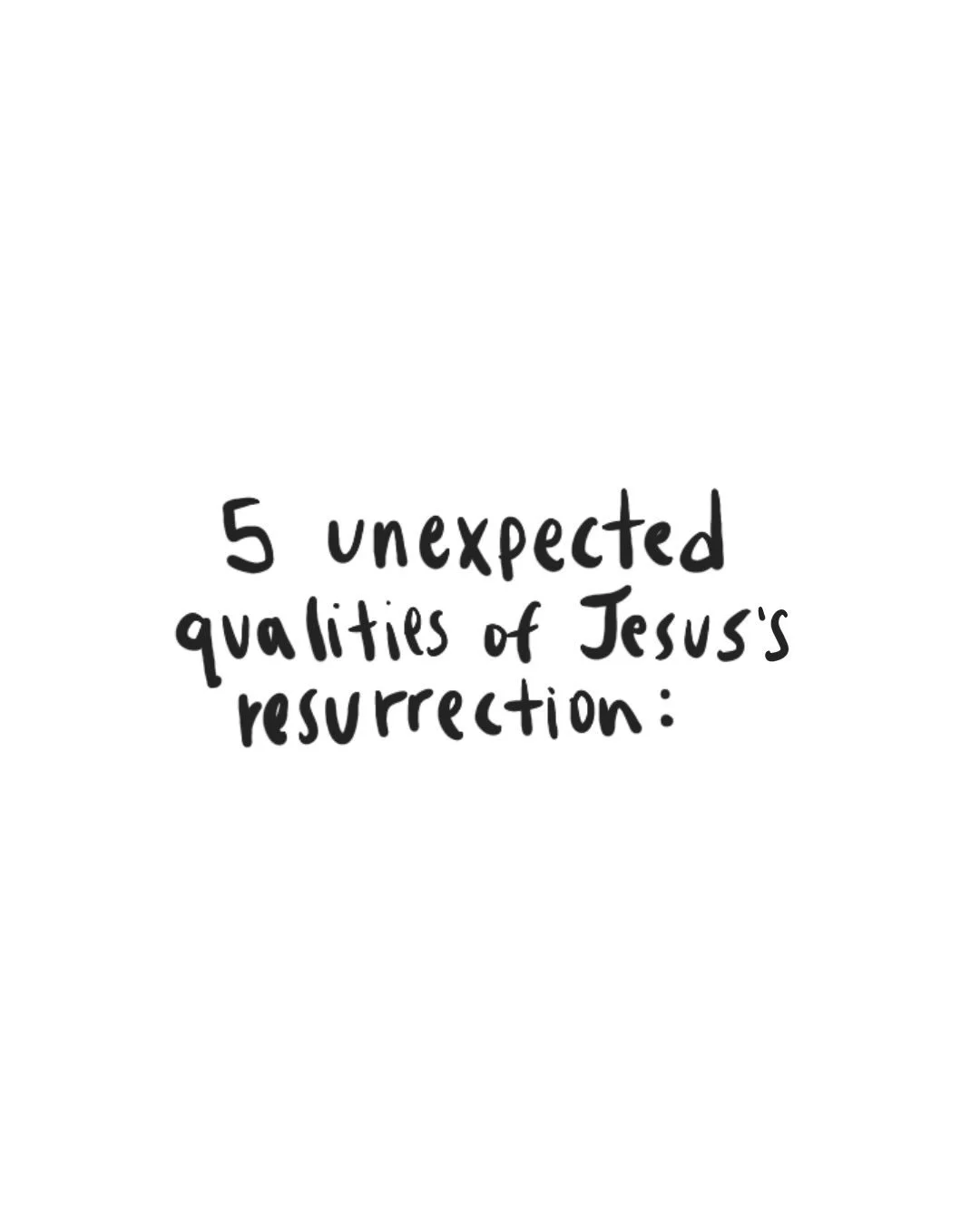 No one was prepared for Jesus&rsquo;s resurrection. Not the disciples, even though they&rsquo;d been told. Not the religious experts, even though they were educated. Jesus&rsquo;s first witnesses were a couple of women. A quiet event (at least at fir
