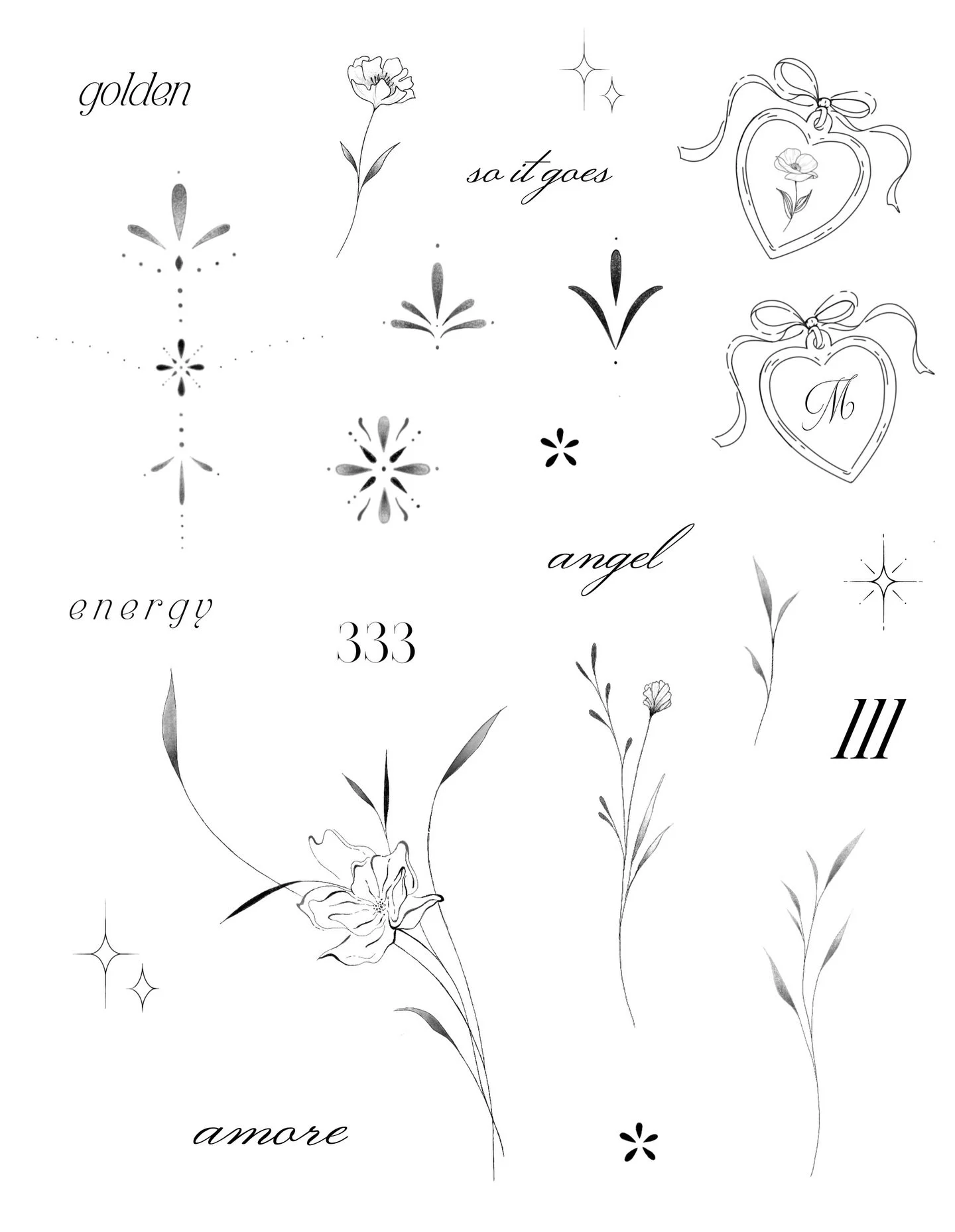 NEW FLASH 👀✨
Get in before I raise my tattoo pricing! Designs start at $85 and go up based on size / design 🫶🏻

** angel numbers can be changed to any 3 numbers. locket can be any flower inside or initial

#madisonwi #madisonwisconsin #madisontatt