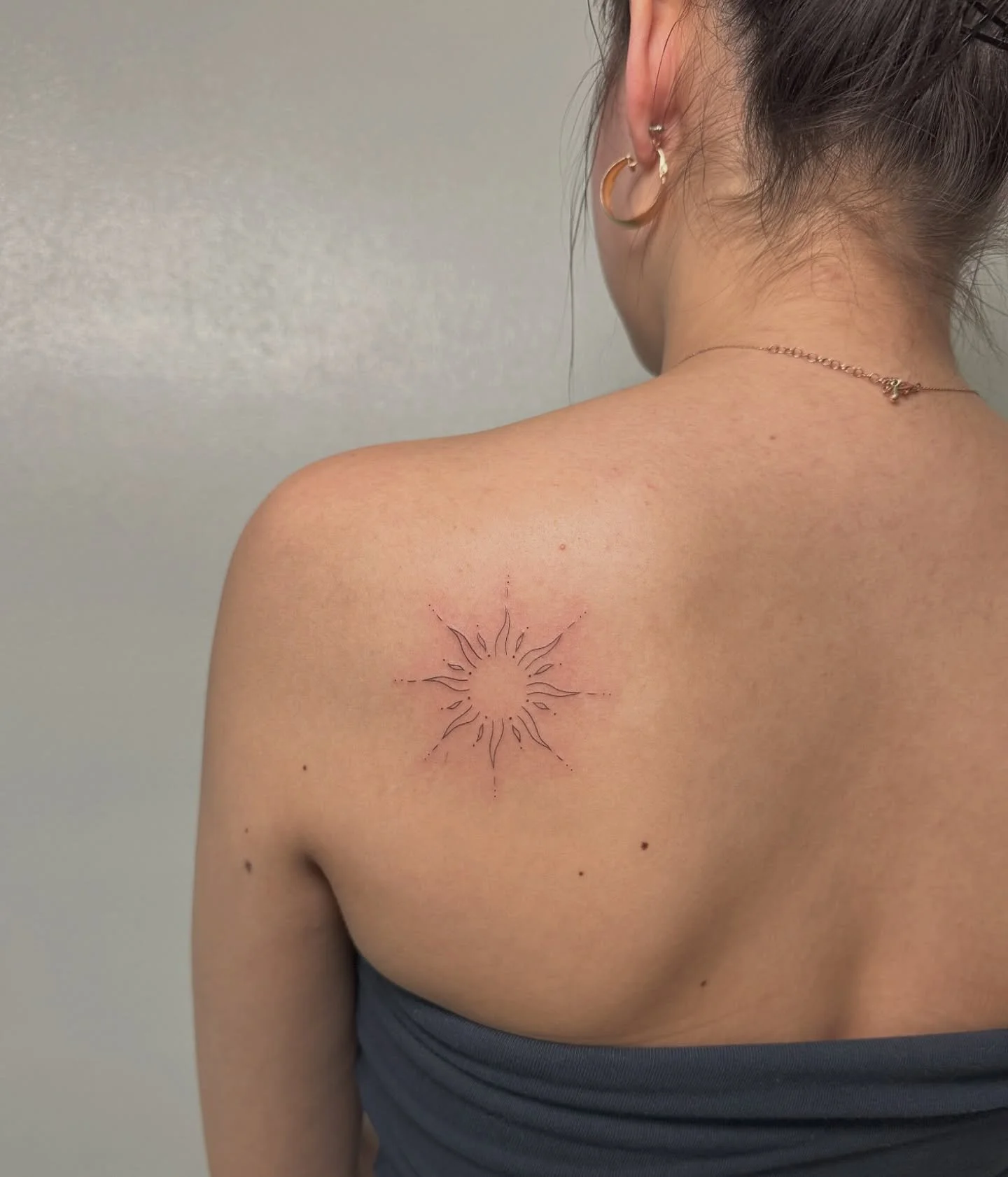 so obsessed with this one! ☀️

I am still taking fine line tattoo requests via DMs while I work out a permanent booking system. Just send me your idea, size &amp; placement and I will reach out with available dates! 

#finelinetattooartist #madisonta