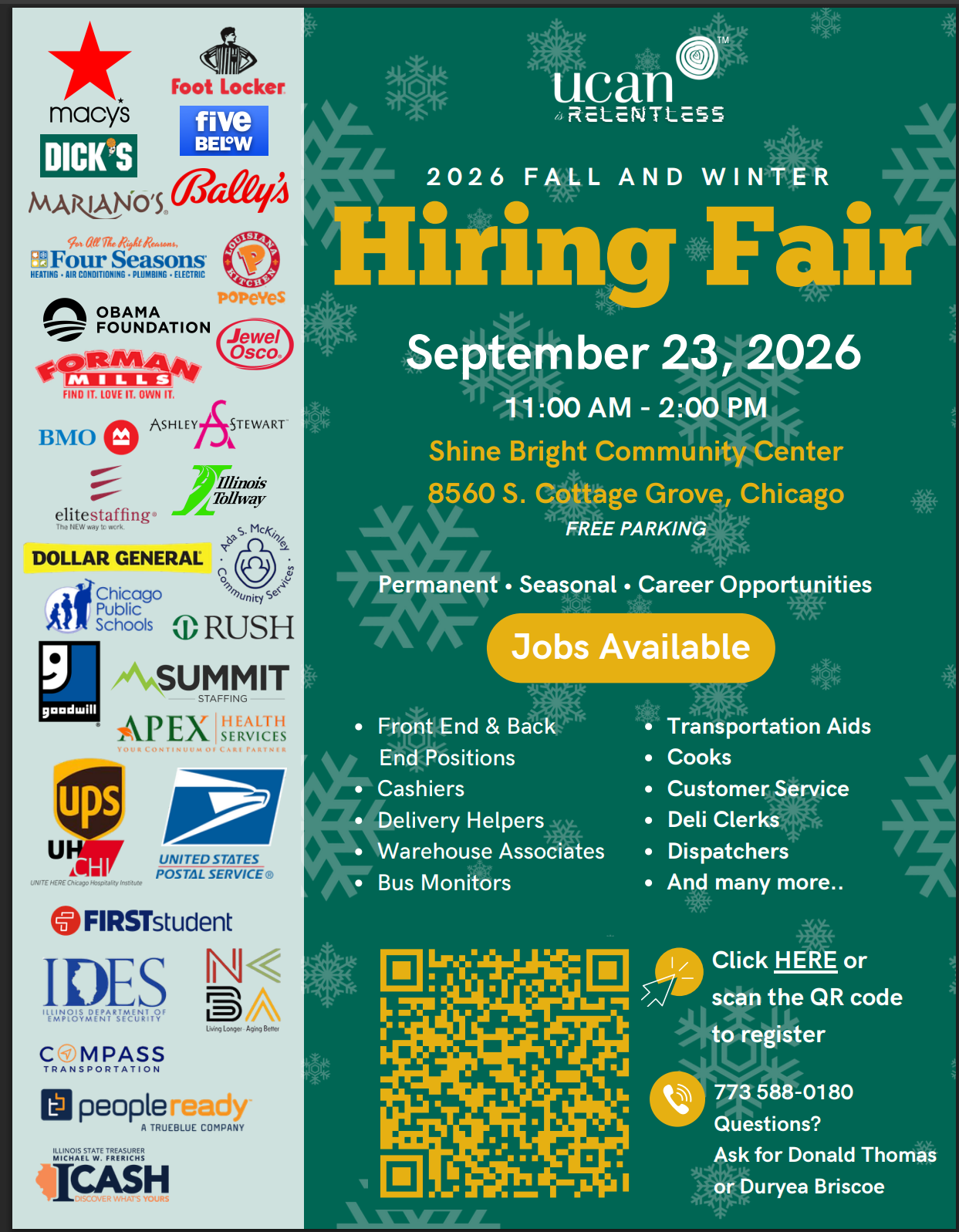 UCAN Fall Job Fair