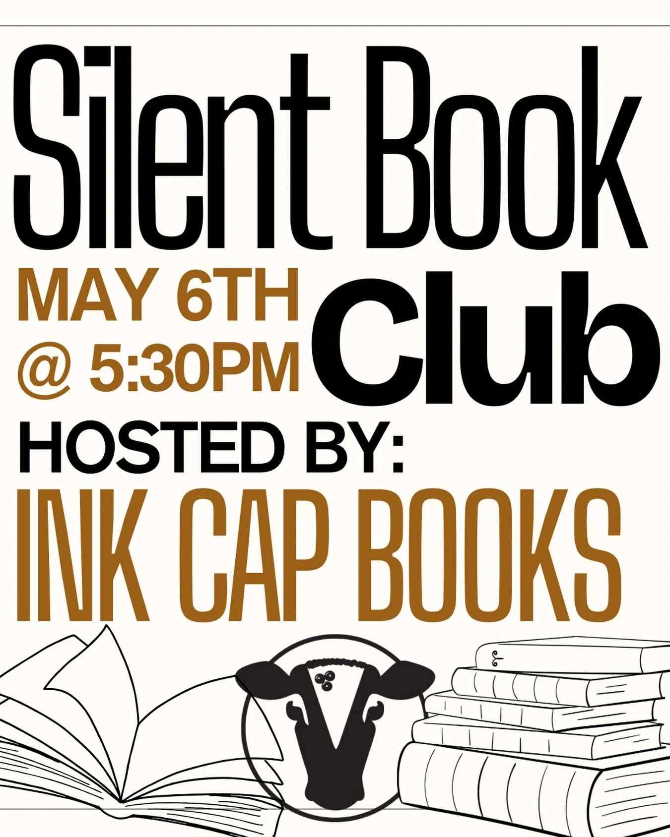 Quick turn around this month y&rsquo;all!
.
We have an early Silent Book Club this month! Get it on your calendars! May 6th at 5:30pm at Dairyland.
.
Bring whatever book you&rsquo;re loving, grab a seat and a sweet, read for 45 mins with like minded 