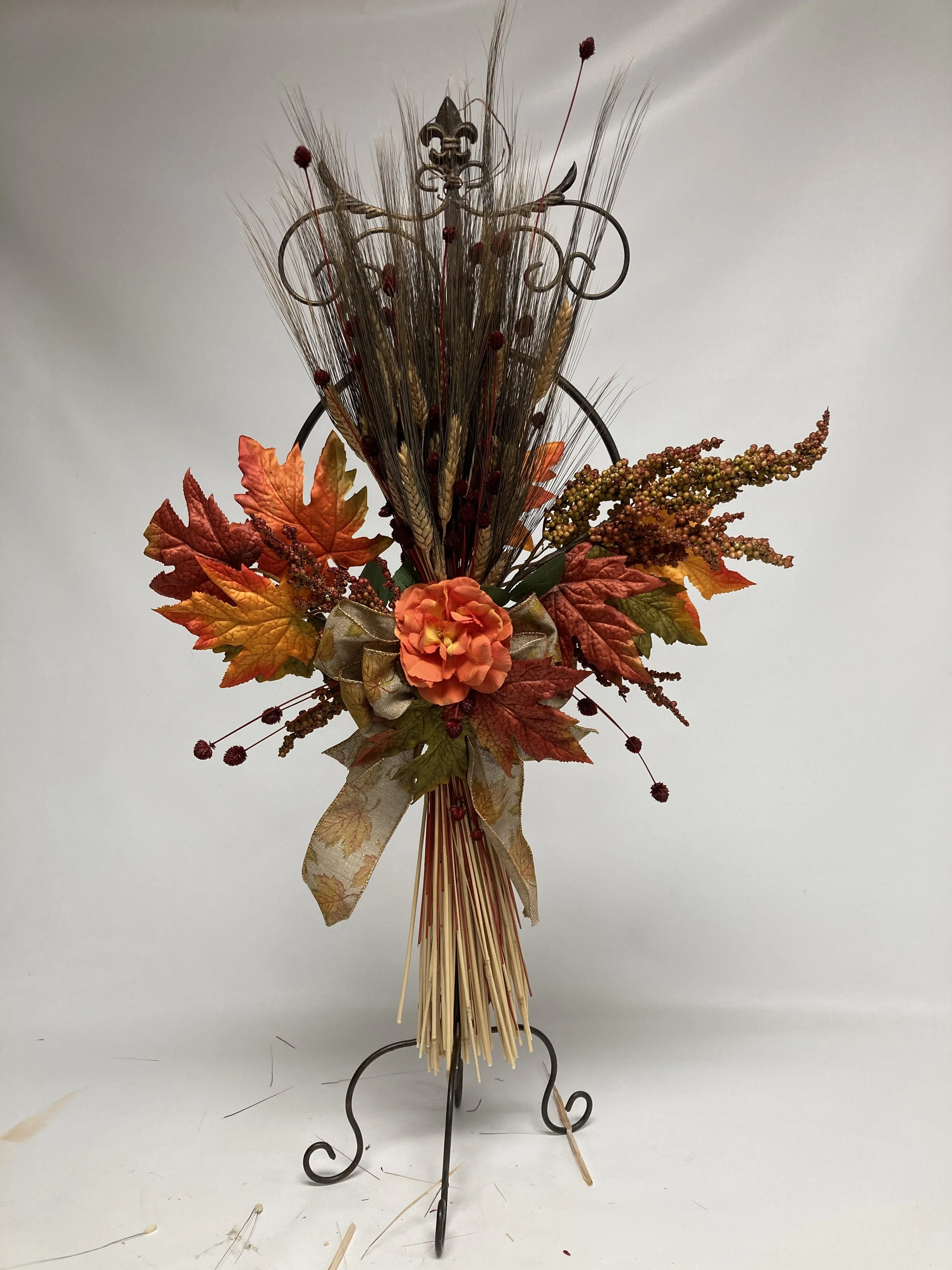 Permanent wall hanging or vase arrangement