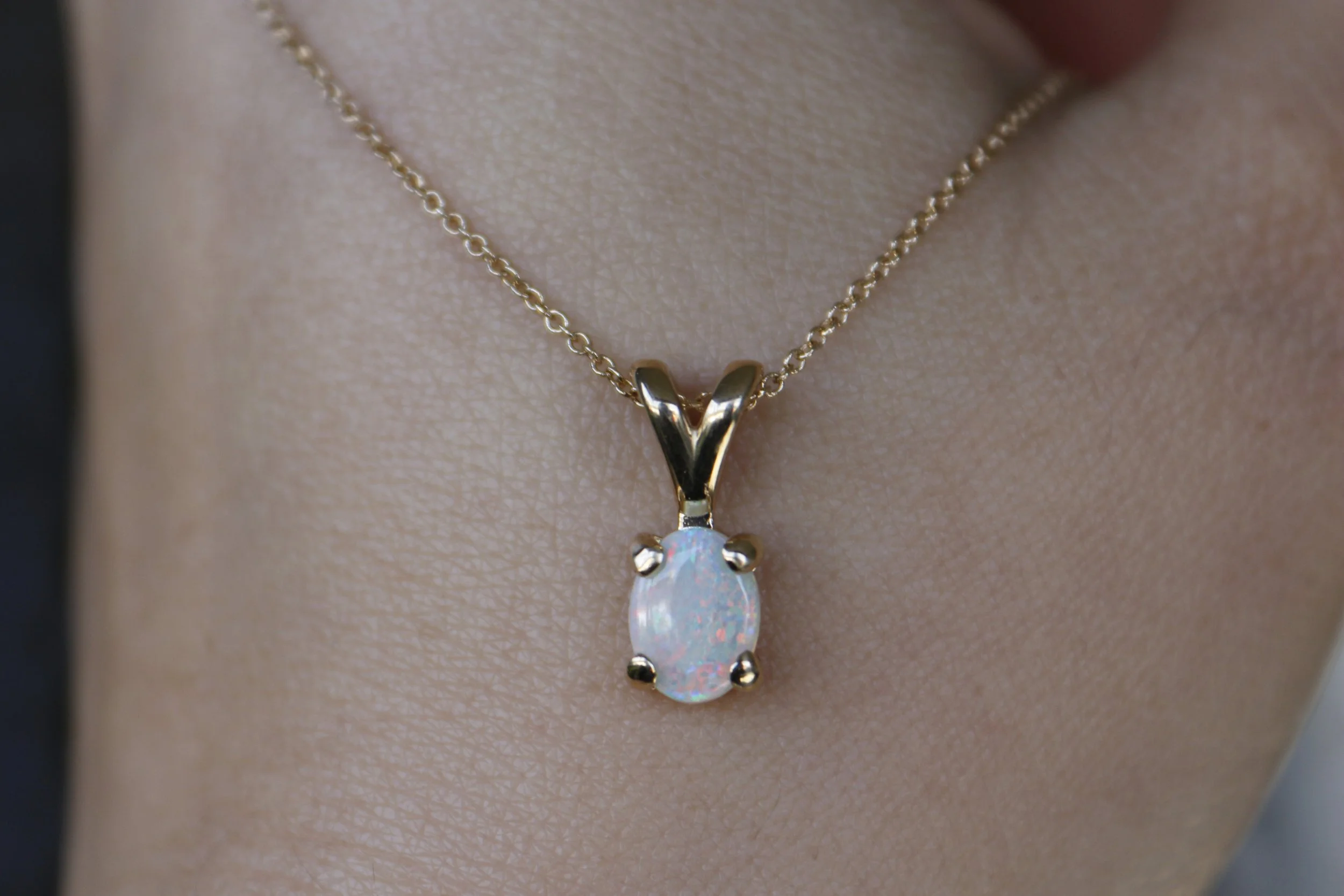 Australian Fire Opal Necklace